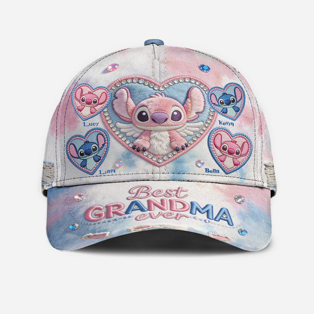 Sti Best Grandma Ever - Personalized Classic Cap - Gift For Mom, Grandma - Image 4