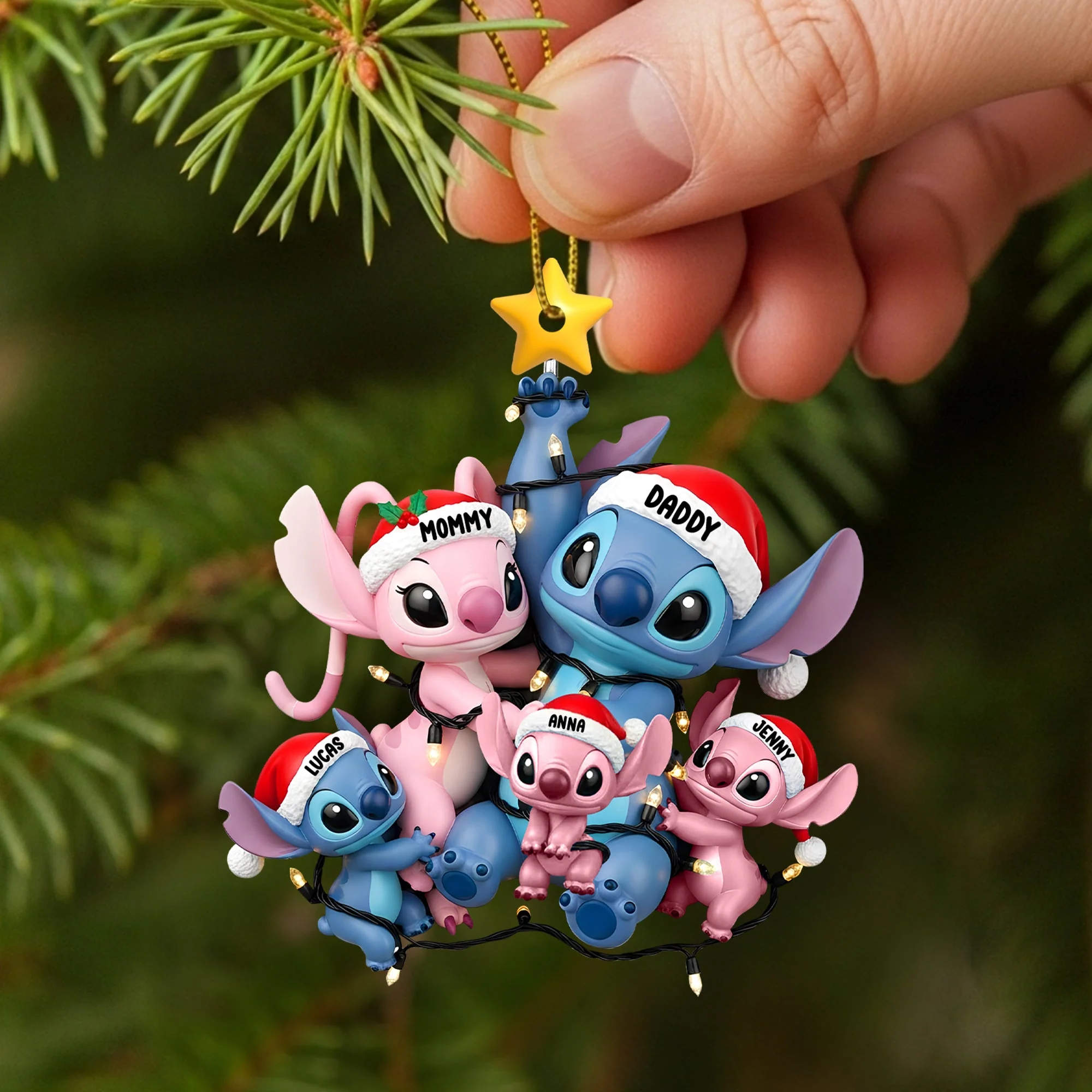 Sti Family - Personalized Acrylic Ornament - Christmas Gifts For Family HH01