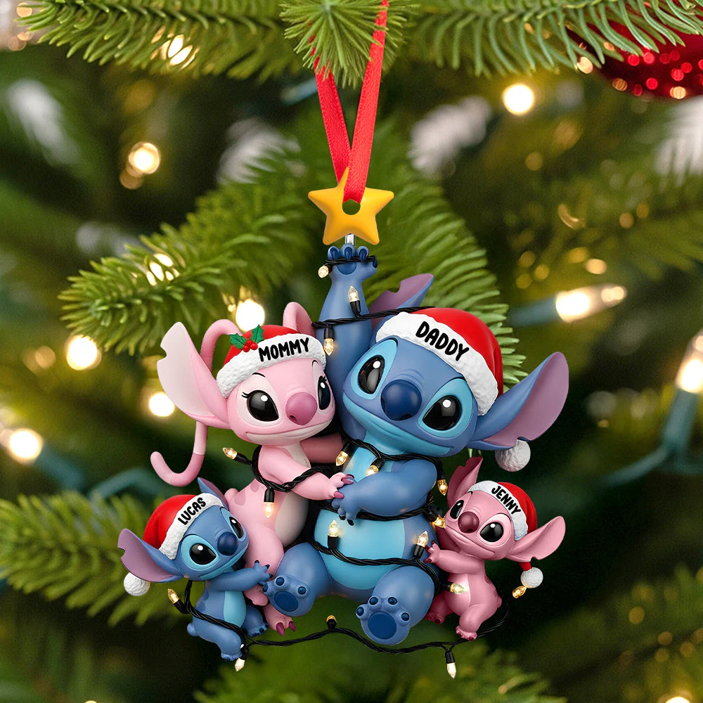 Sti Family - Personalized Acrylic Ornament - Christmas Gifts For Family HH01 - Image 2