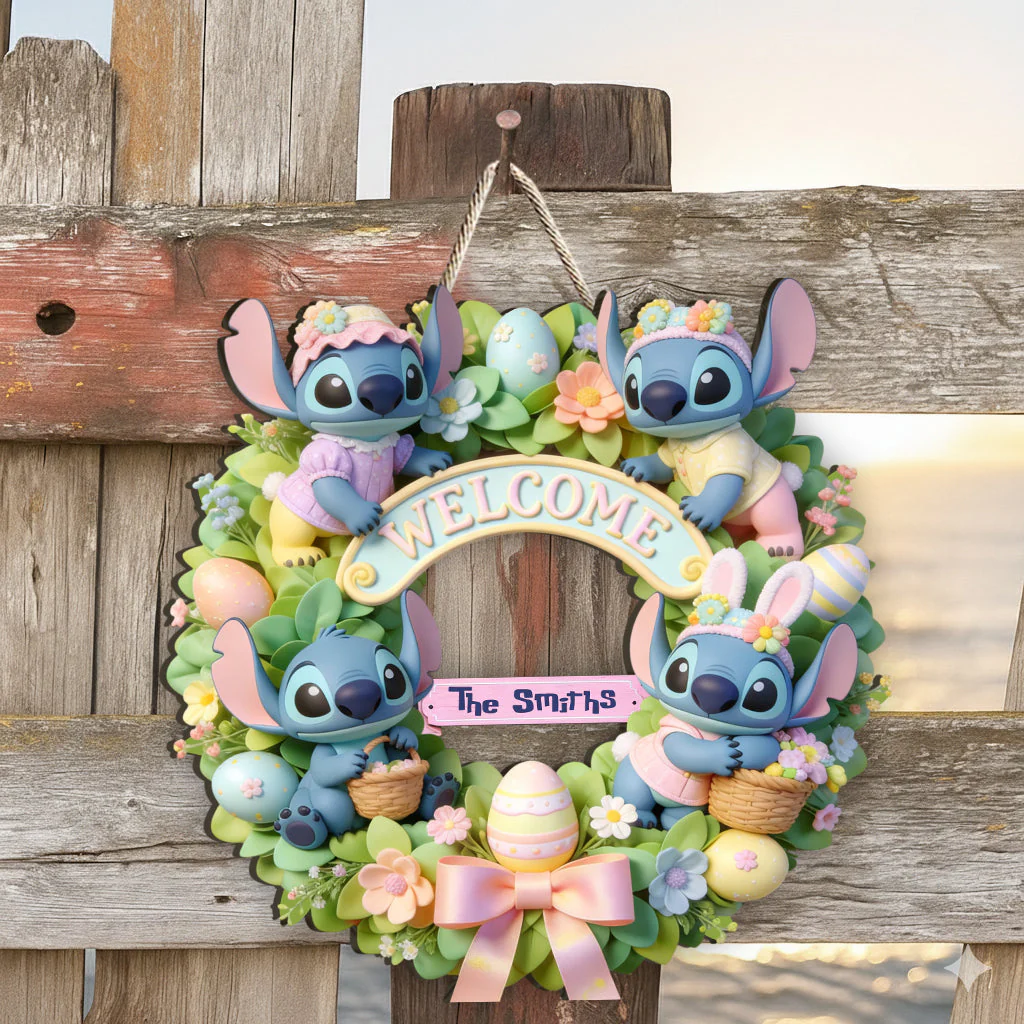 Sti Happy Easter - Personalized Custom Shaped Wood Sign - Gift For Easter's Day, Family NL122 - Image 2