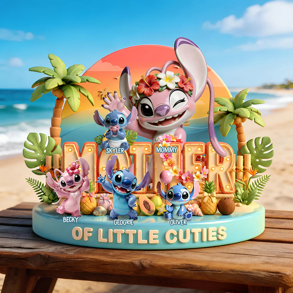 Sti Mother Of Little Cuties - Personalized Acrylic Plaque - Gift For Movie Fans, Mother's Day HH01 - Image 2