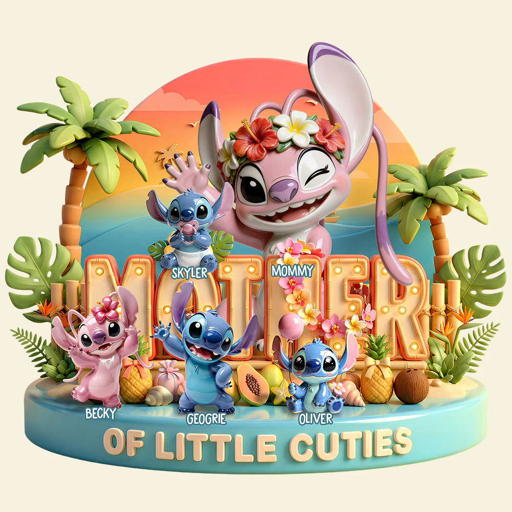 Sti Mother Of Little Cuties - Personalized Acrylic Plaque - Gift For Movie Fans, Mother's Day HH01 - Image 3