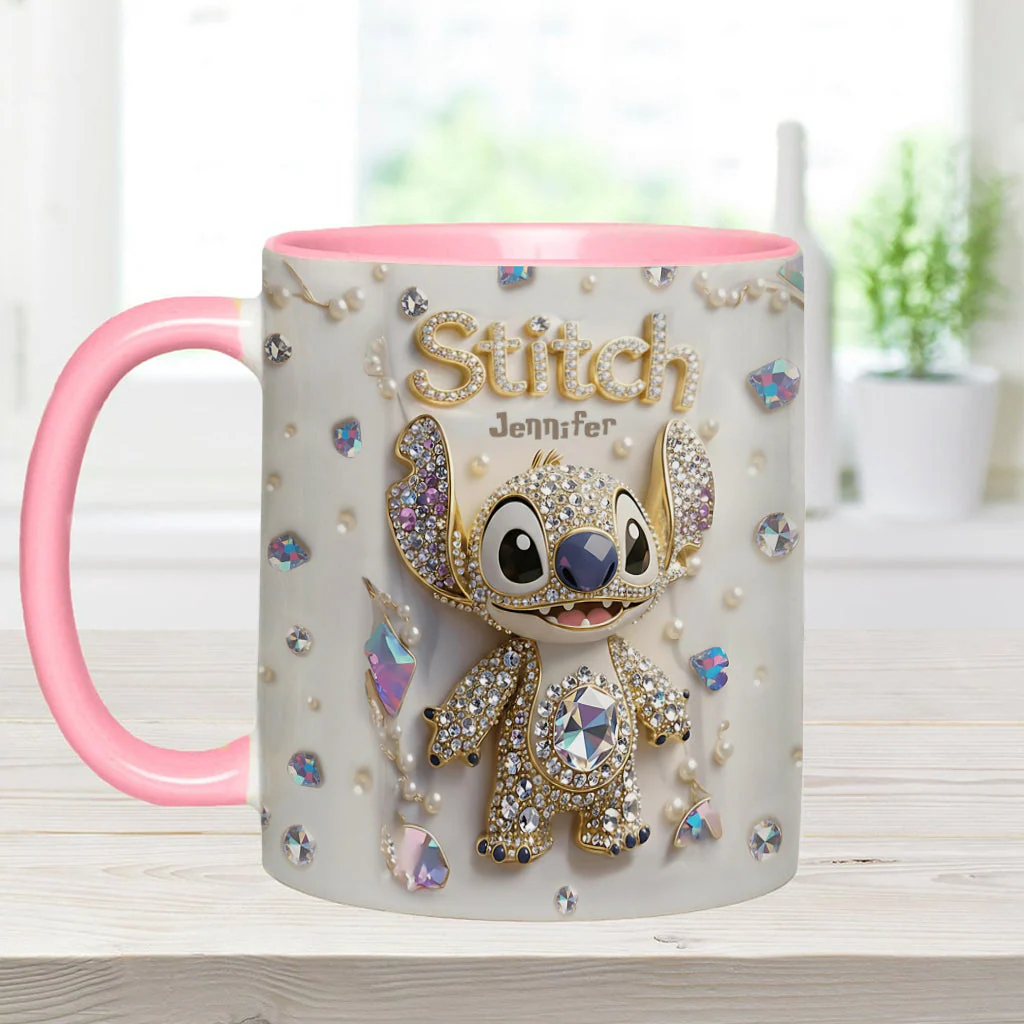 Sti Ohana Magic Mouse Merry Christmas - Personalized Accent Mug - Christmas Gift NA94 - Image 9