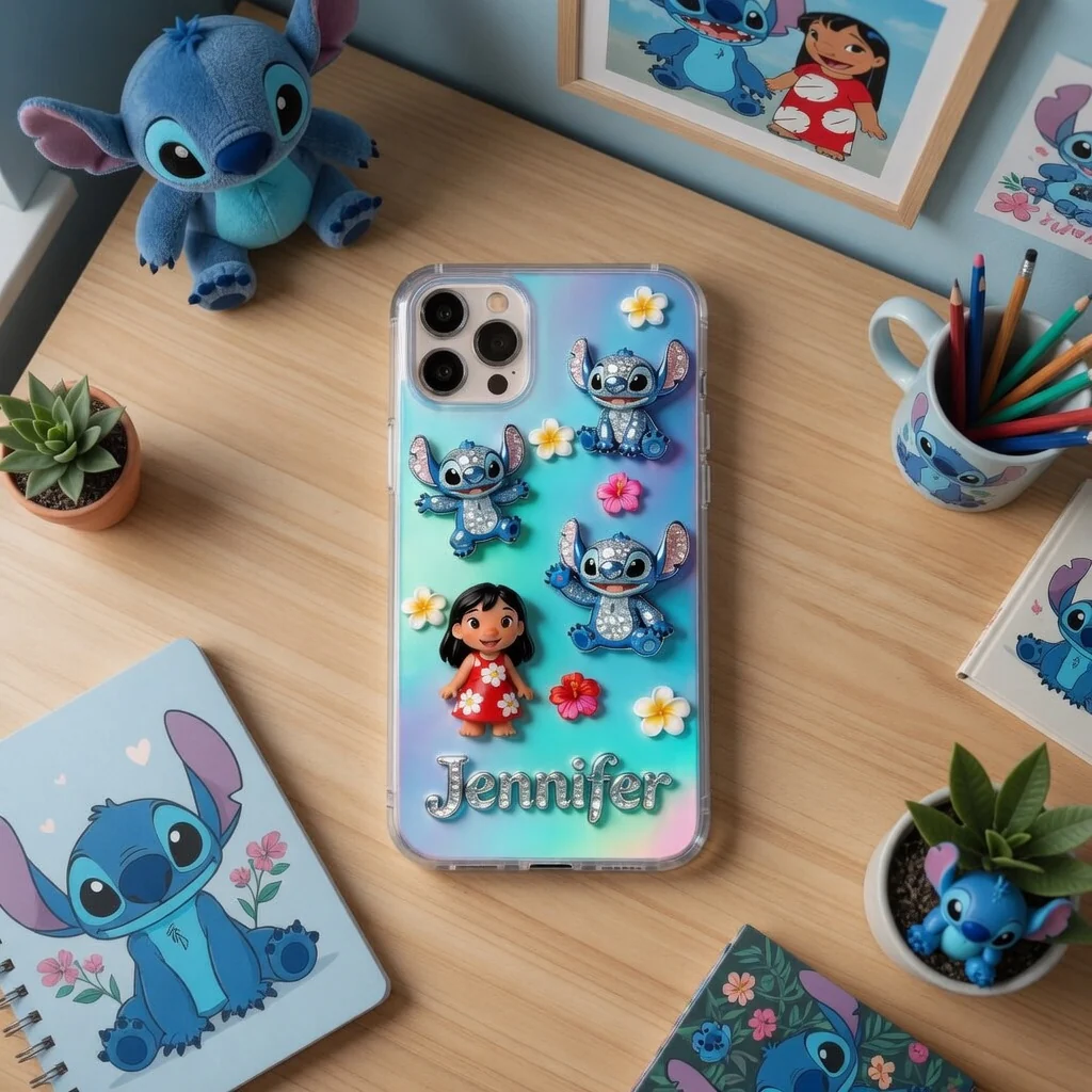 Sti Ohana Means Family - Personalized Phone Case - Gift For Her, Movie Fans NL122 - Image 3
