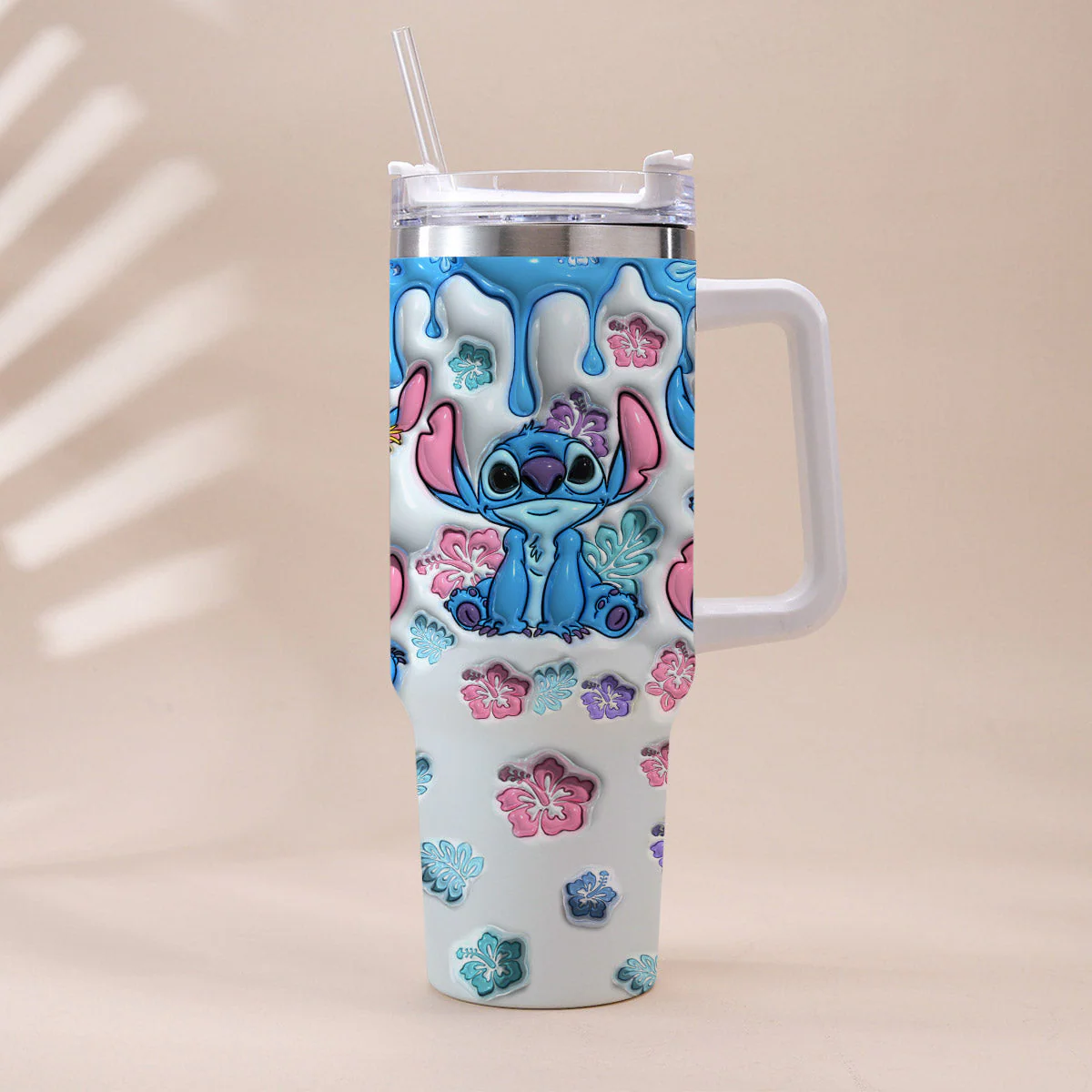 Sti Ohana Means Family - Personalized Tumbler 40oz Cup With Straw - Christmas Gift For Family Members, Friends NA94 - Image 3