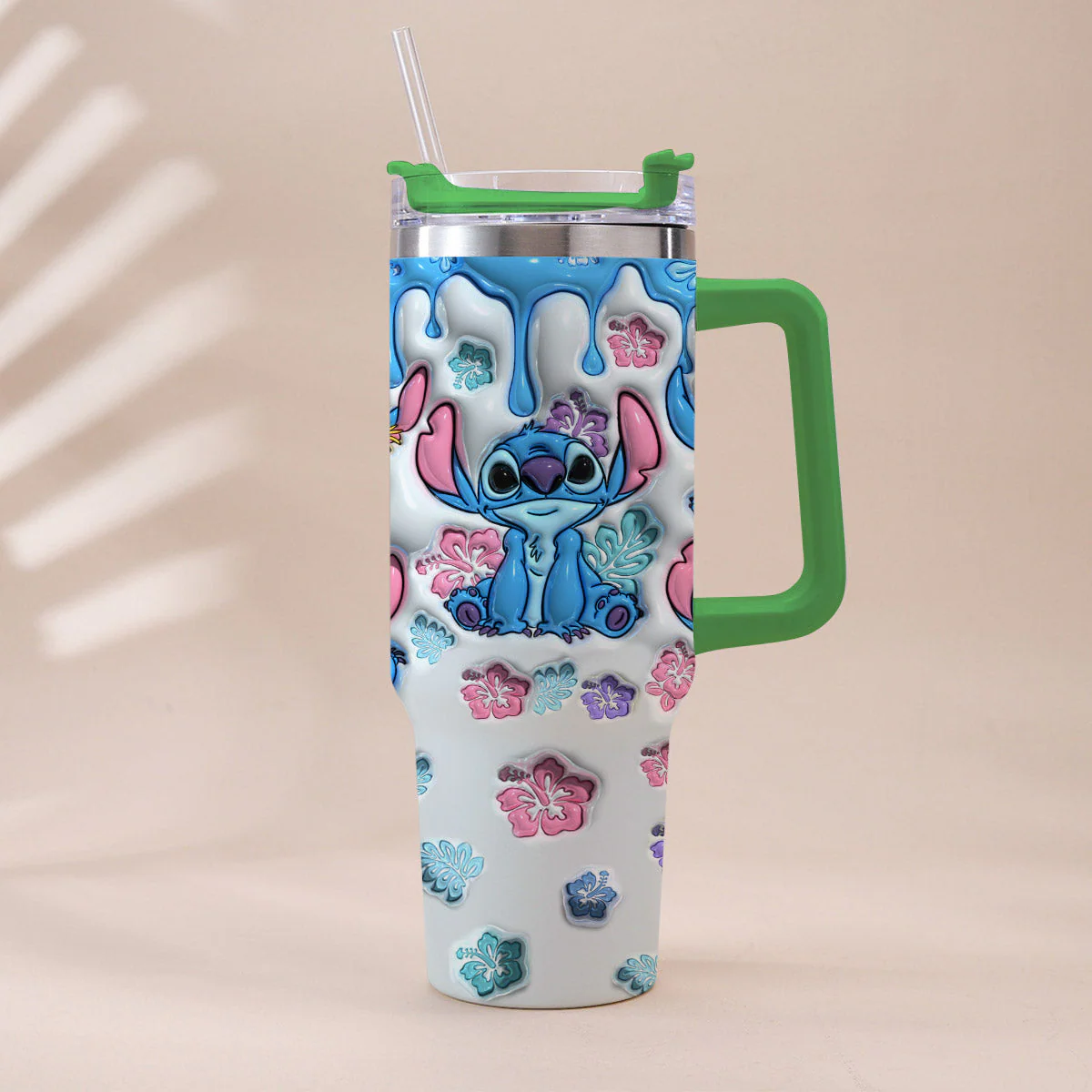 Sti Ohana Means Family - Personalized Tumbler 40oz Cup With Straw - Christmas Gift For Family Members, Friends NA94 - Image 9