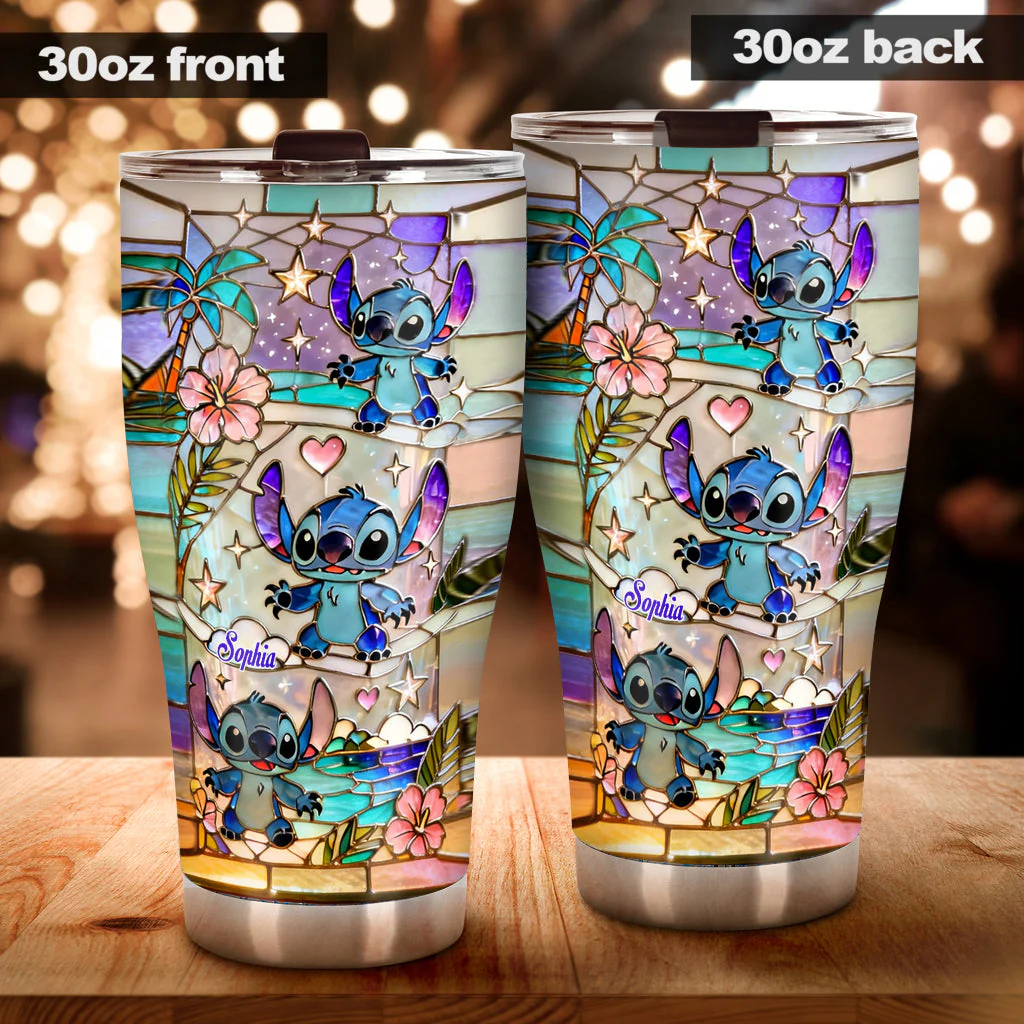 Sti Tropical With Beach Vibes - Personalized Tumbler - Gift For Fan Movies, Her HH01 - Image 2