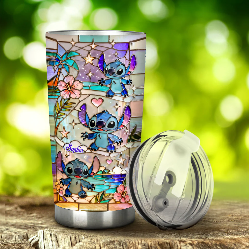 Sti Tropical With Beach Vibes - Personalized Tumbler - Gift For Fan Movies, Her HH01 - Image 3