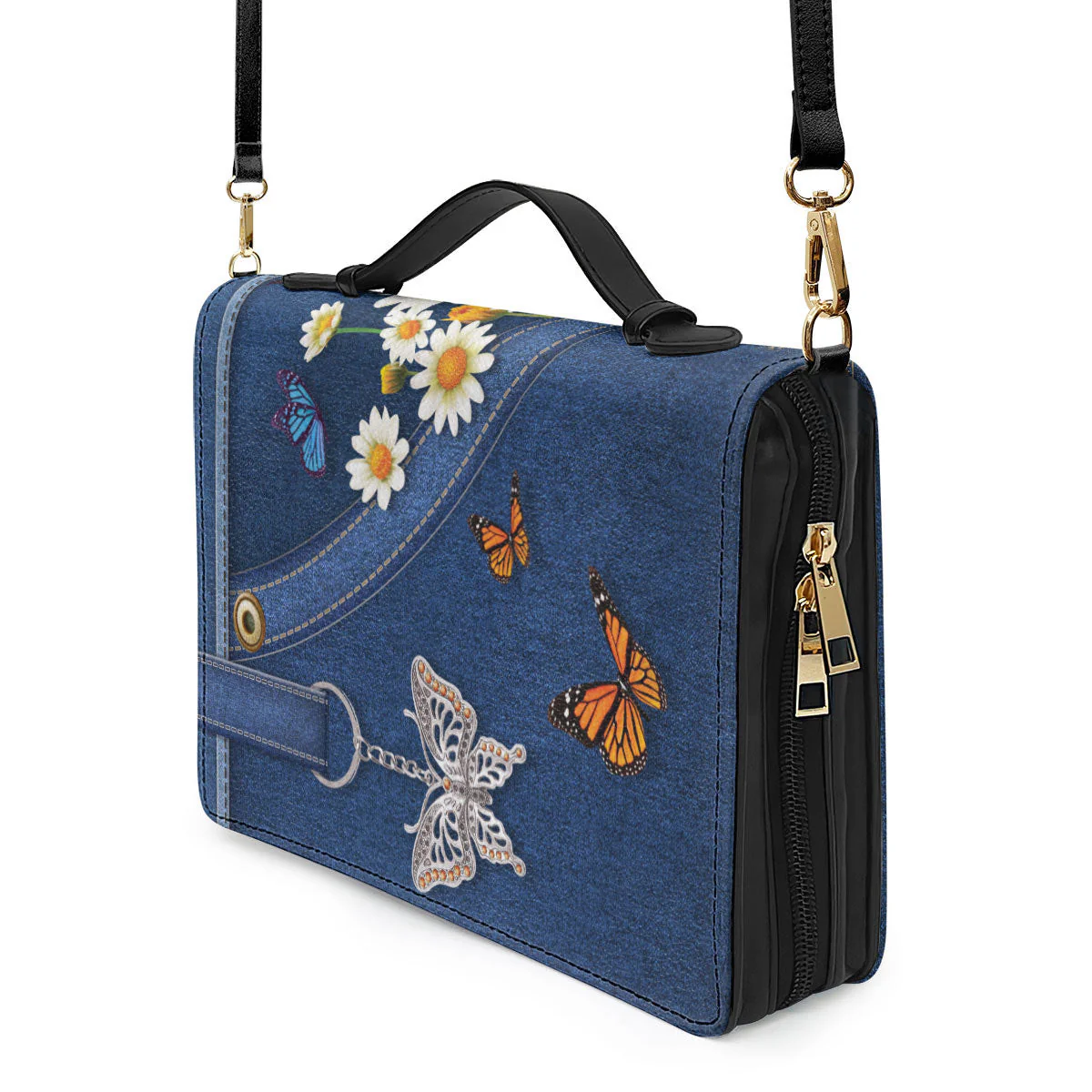 Stunning Daisy And Butterfly - Personalized Bible Covers - AT4081432 - Image 5