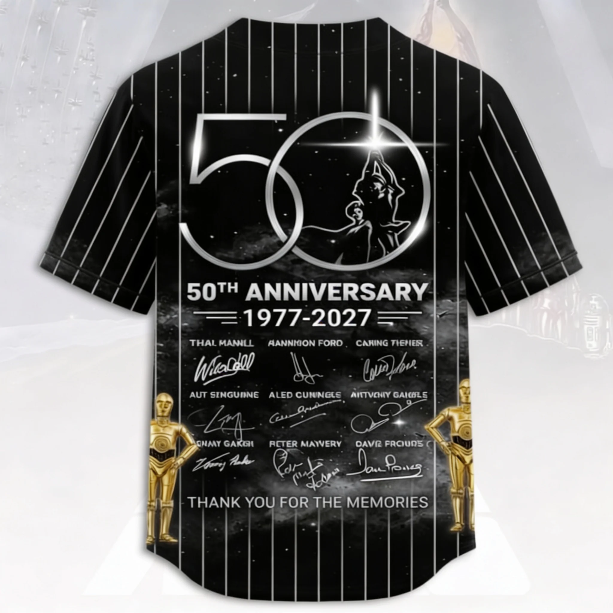 Stwa 50th Anniversary A New Hope - Personalized Baseball Jersey - Gift For Movie Fans BA01 - Image 3