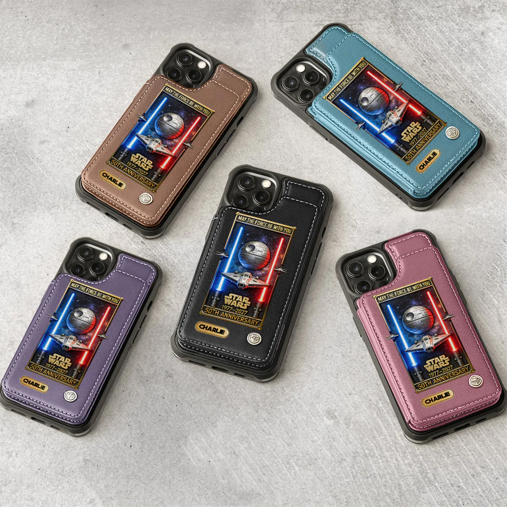 Stwa 50th Anniversary May The Force Be With You - Personalized Wallet Phone Case - Gift For Fan Movies HH01 - Image 2