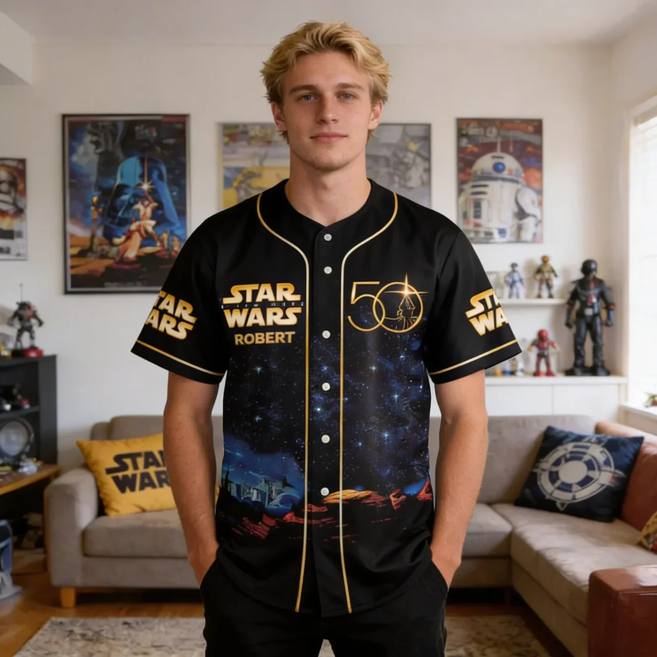 Stwa 50th Anniversary - Personalized Baseball Jersey - Gift For Movie Fans HH01 - Image 2