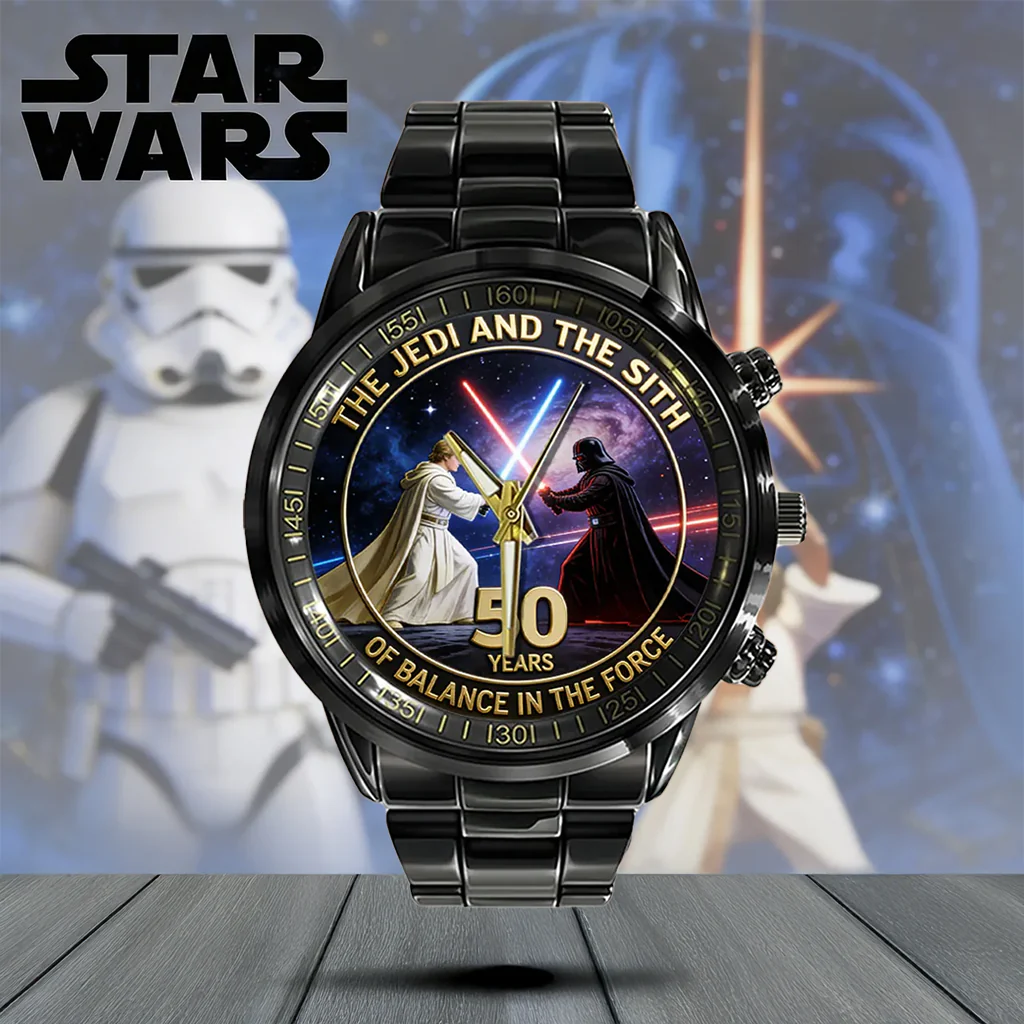 Stwa 50th Anniversary - Personalized Hand Watch - Gift For Movie Fans HH01 - Image 3
