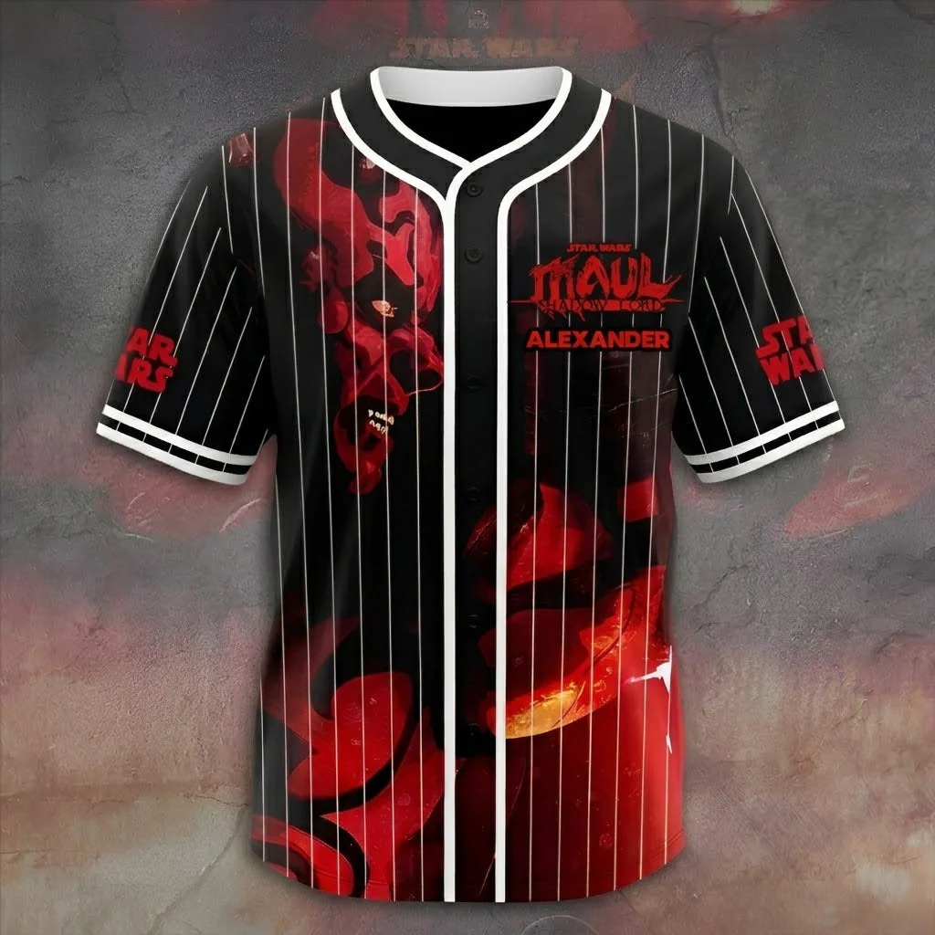 Stwa 50th Anniversary Red Shadow Lord - Personalized Baseball Jersey - Gift For Movie Fans BA01. - Image 2