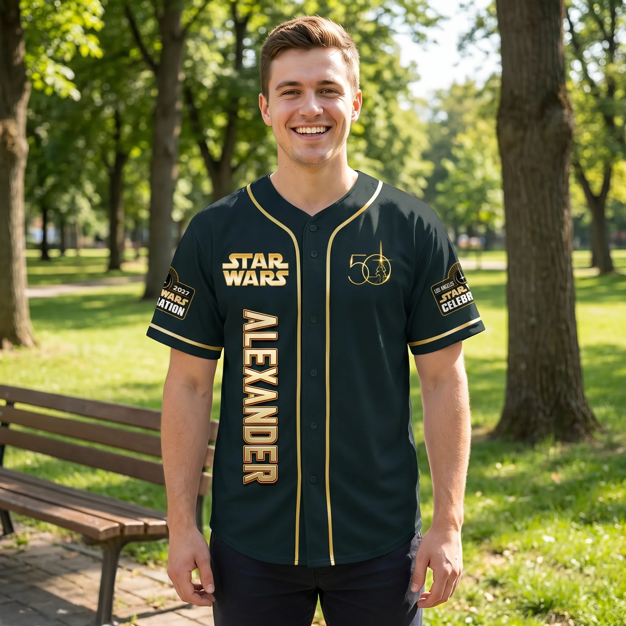 Stwa 50th Anniversary Space Celebration - Personalized Baseball Jersey - Gift For Movie Fans BA01 - Image 4