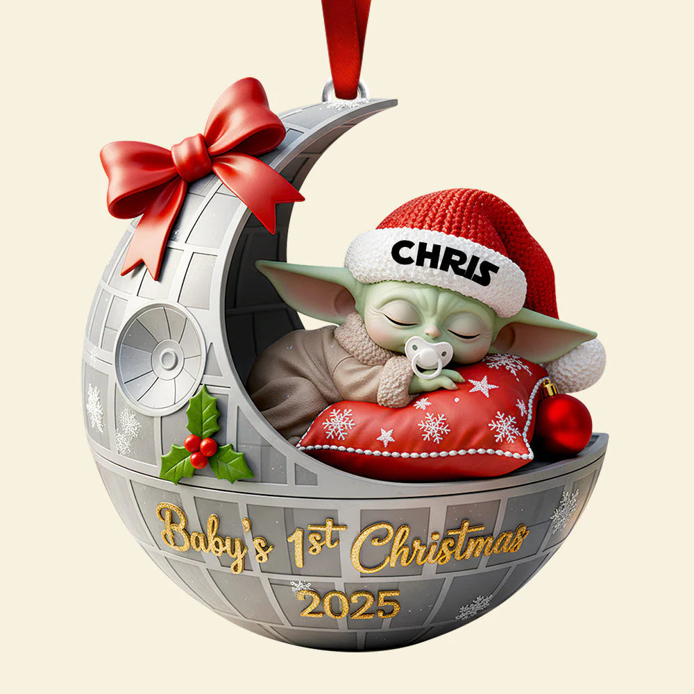 Stwa Baby's 1st Christmas - Personalized Acrylic Ornament - Christmas Gift For Family, Kids NL122 - Image 4