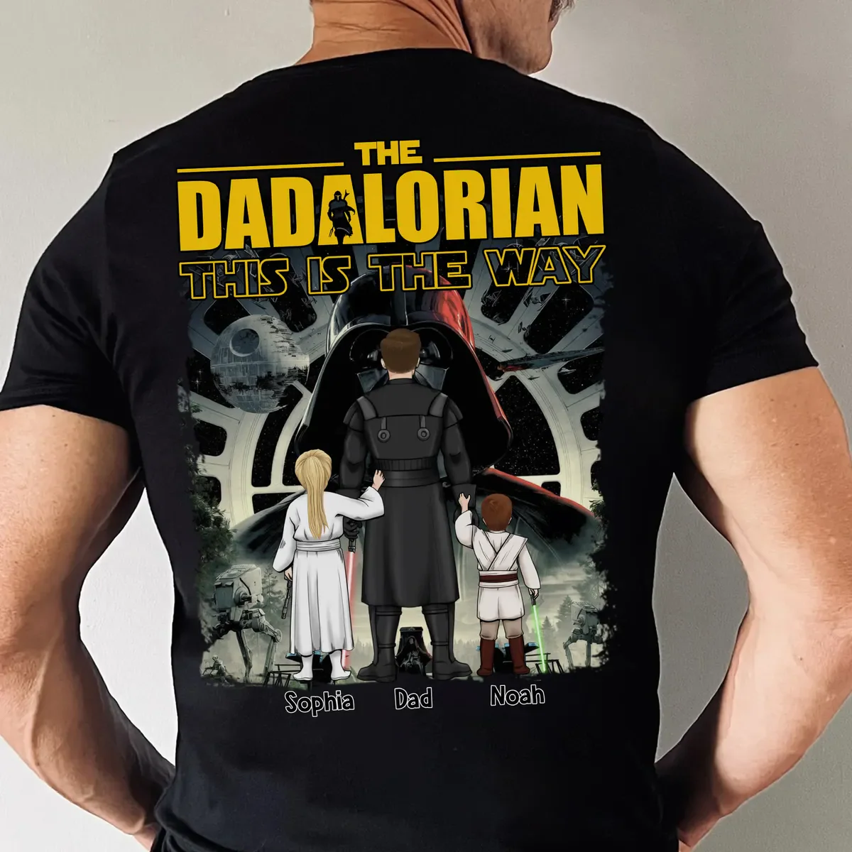 Stwa Best Dad In The Galaxy - Personalized Shirt - Gift For Dad, Father's Day - Image 3