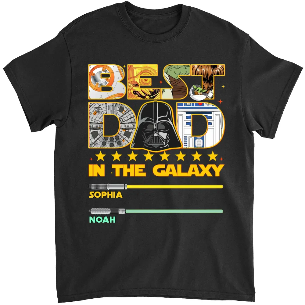 Stwa Best Dad In The Galaxy - Personalized Shirt - Gift For Dad, Father's Day - Image 4