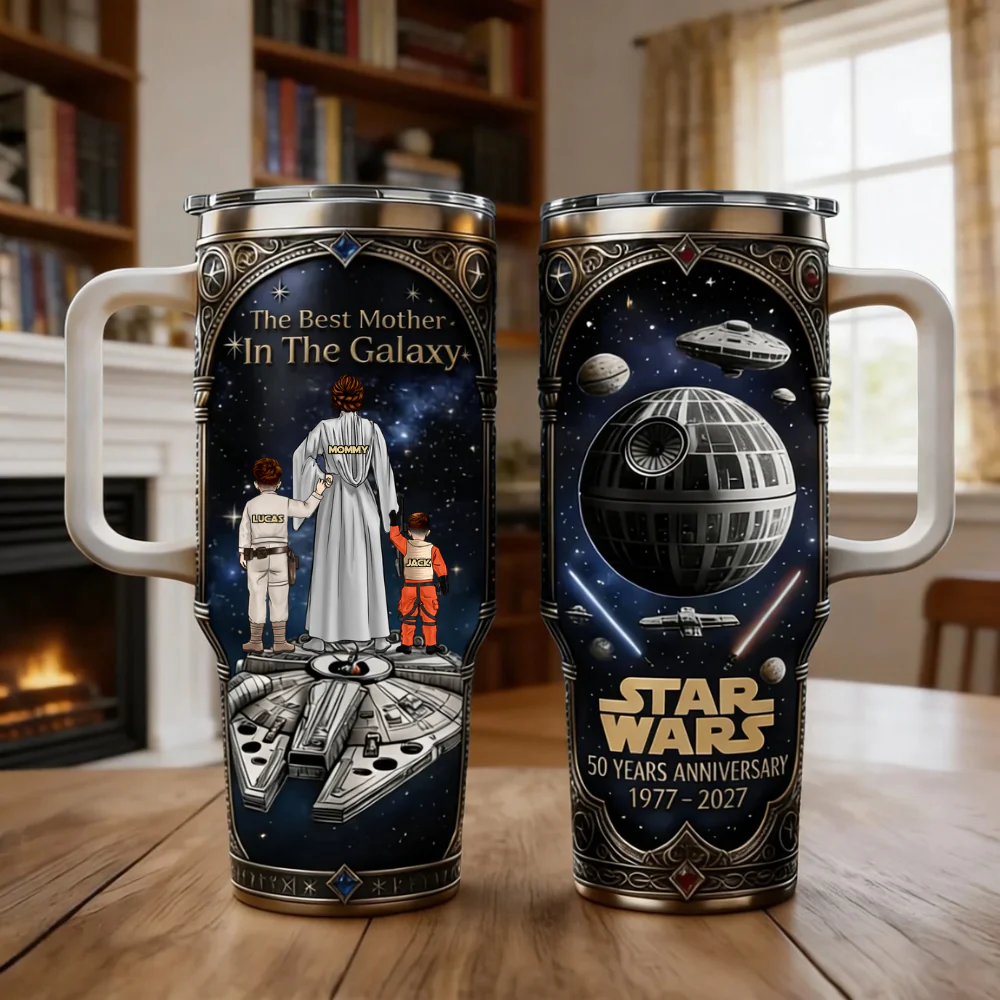Stwa Best Galaxy Mom Ever - Personalized Tumbler - Gift For Mom - Image 4
