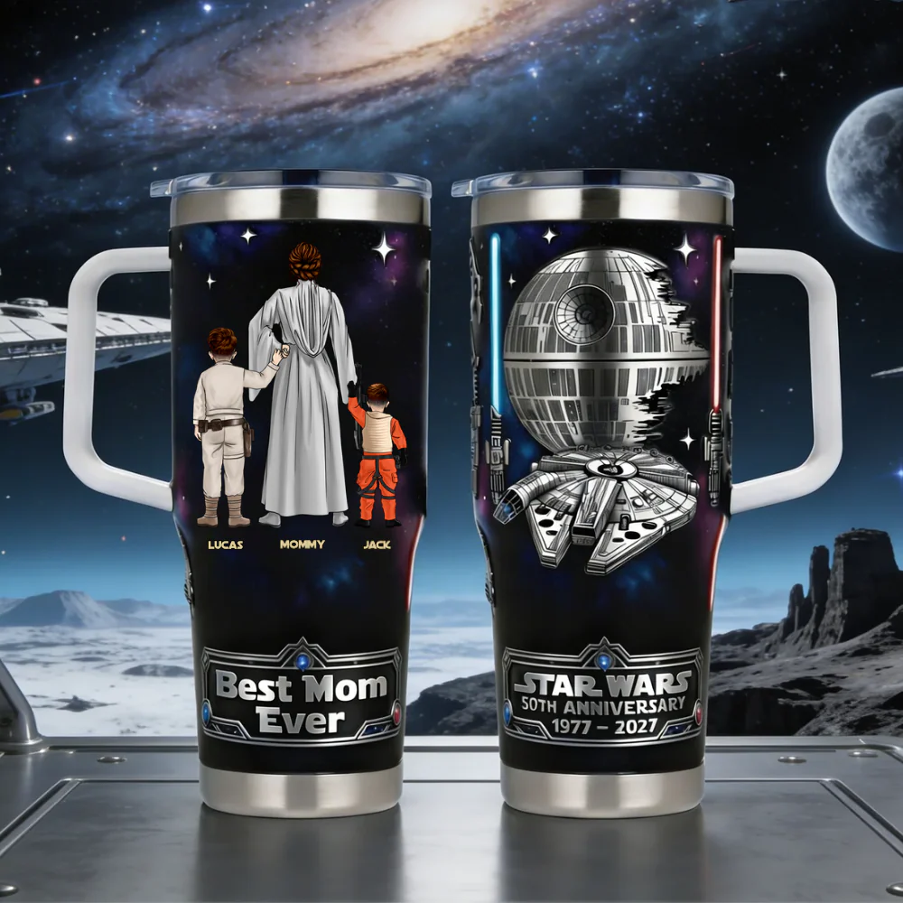 Stwa Best Mom Ever In The Galaxy - Personalized Tumbler - Gift For Mom