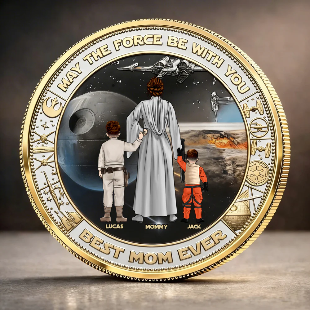 Stwa Best Mom Ever - Personalized Commemorative Coin - Gift For Mom