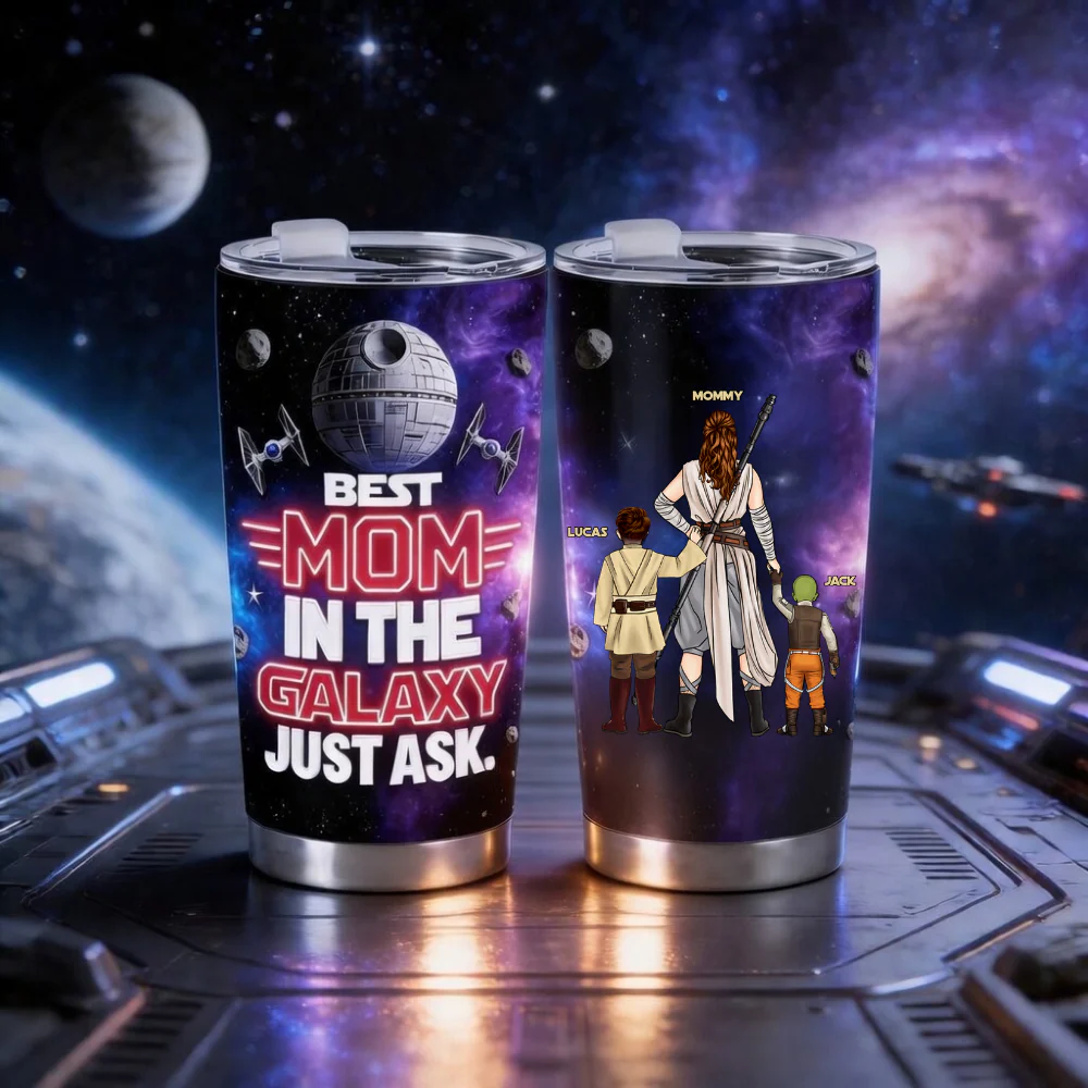 Stwa Best Mom In The Galaxy - Personalized Tumbler - Gift For Mom - Image 2