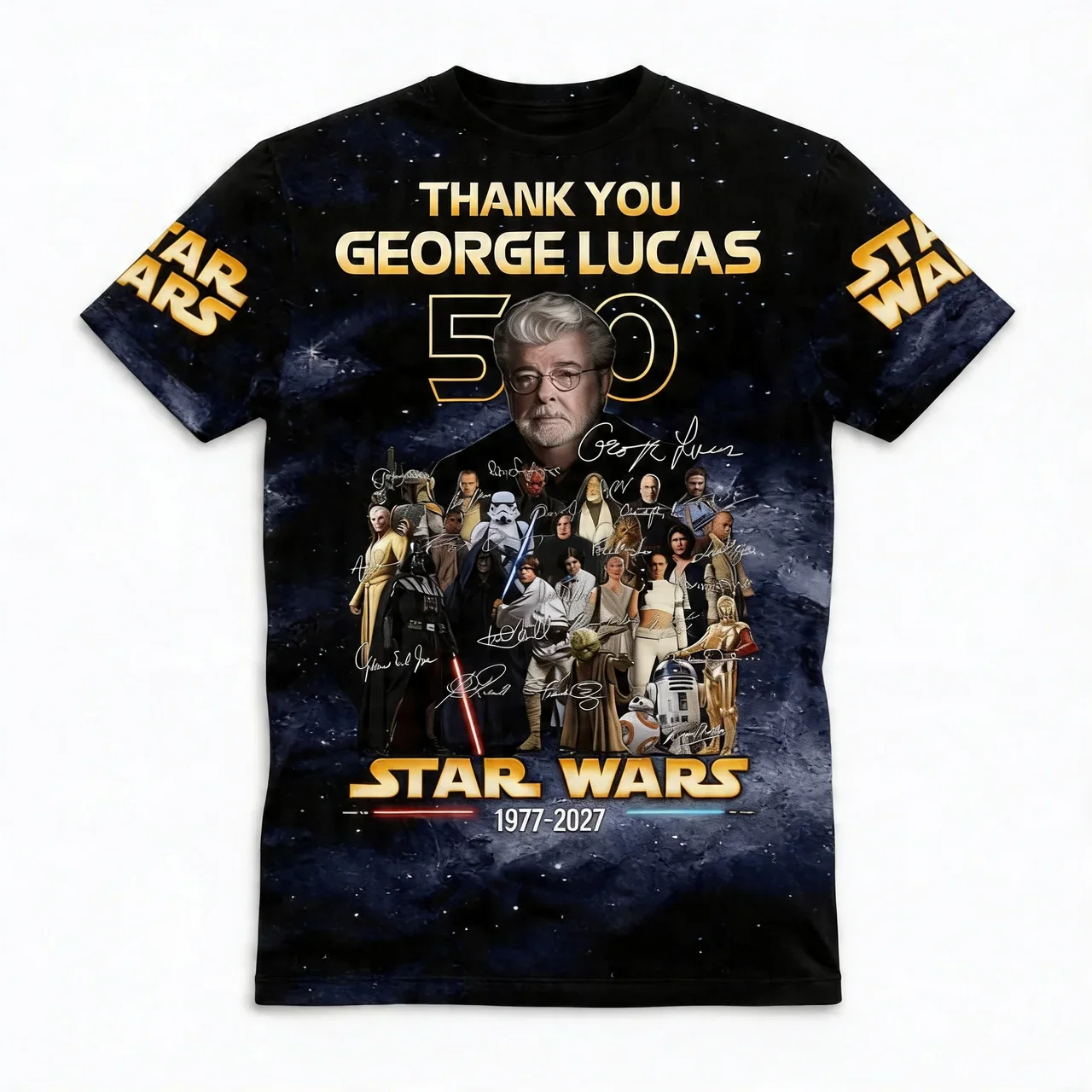 Stwa Celebrate 50 Years With All Legends - Personalized All Over Shirt - Anniversary Gift For Movie Fans HH01 - Image 3