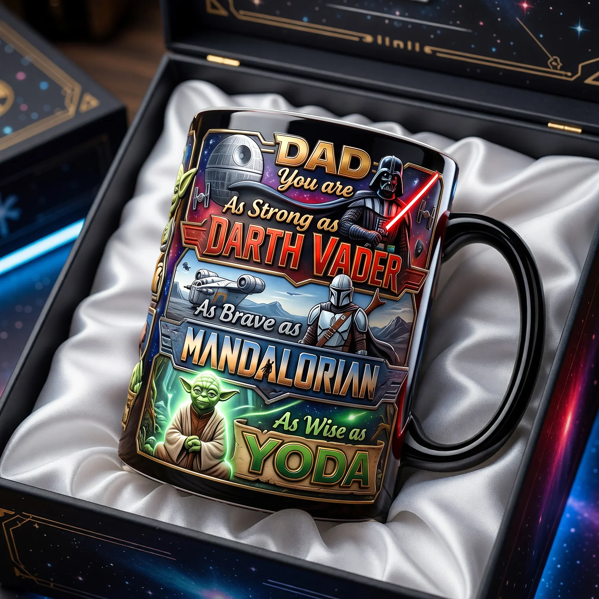 Stwa Dad You Are Strong Brave And Wise - Personalized Coffee Mug - Gift For Dad, Father's Day - Image 2