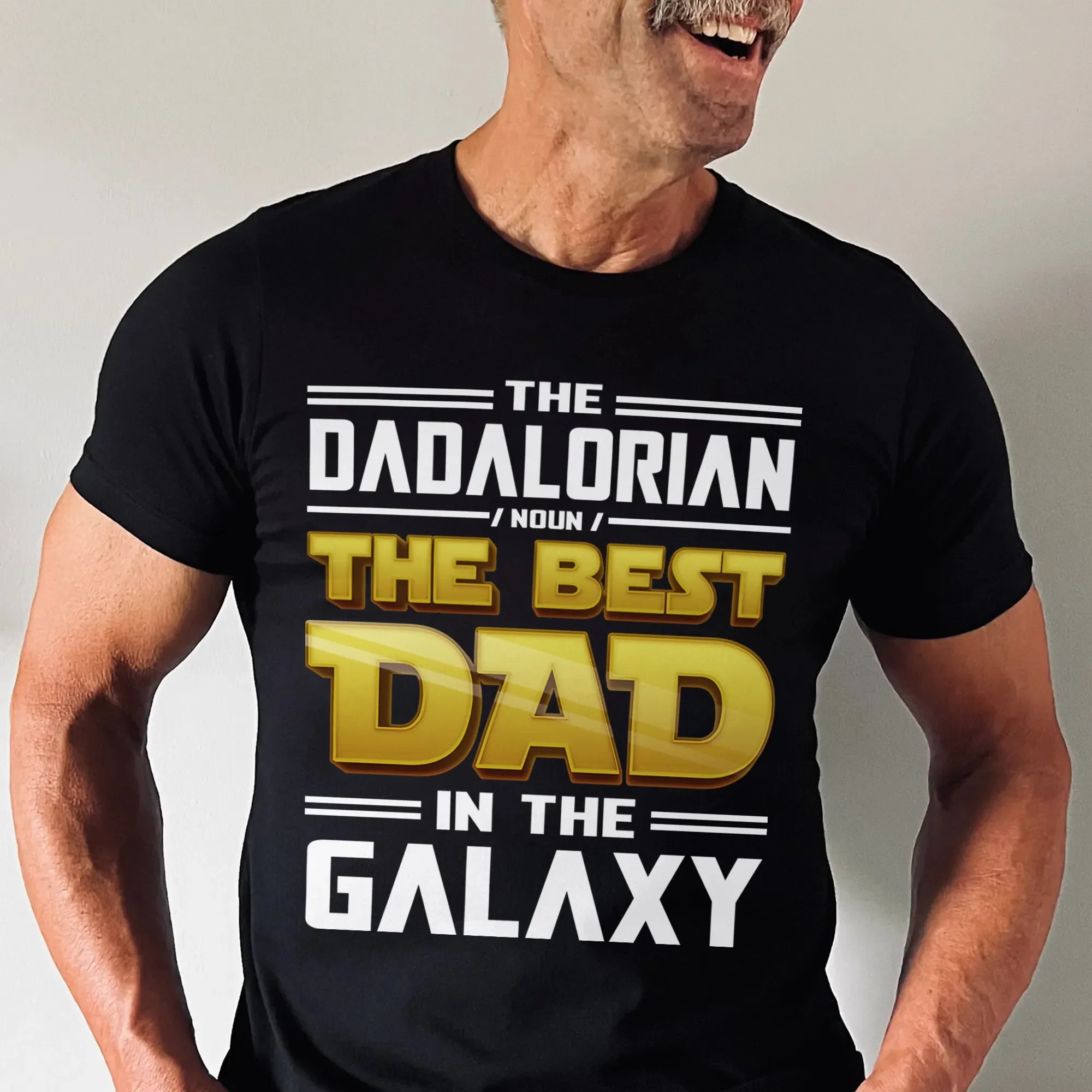 Stwa Dadalorian The Best Dad In The Galaxy - Personalized Shirt 2 Side - Gift For Dad - Image 2