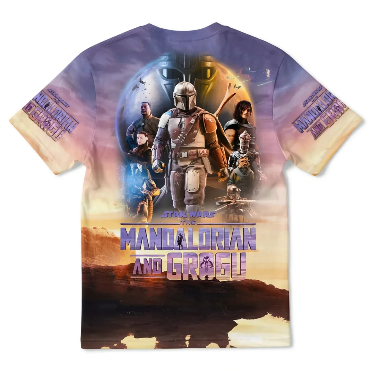 Stwa Galactic Tracker And The Child - Personalized All Over Shirt - Gift For Movie Fans HH01 - Image 3