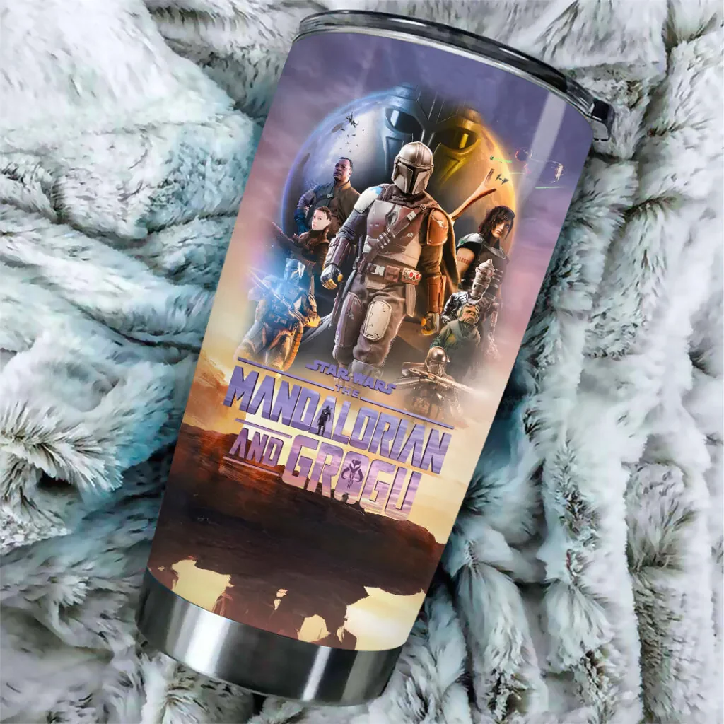 Stwa Galactic Tracker And The Child - Personalized Tumbler - Gift For Movie Fans HH01 - Image 3