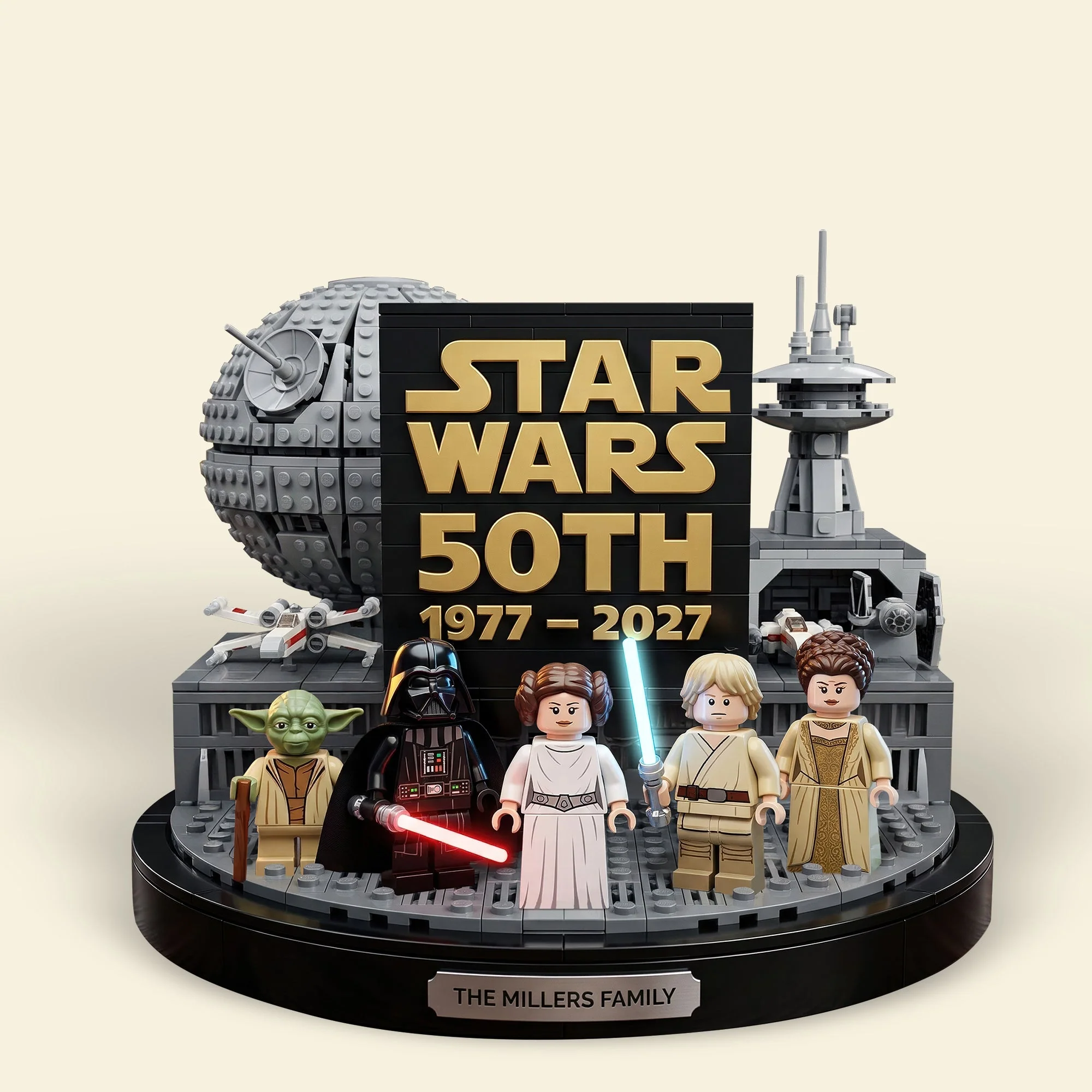 Stwa Galaxy Star 50th Anniversary - Personalized Acrylic Plaque - Gift For Movie Fans HH01 - Image 4