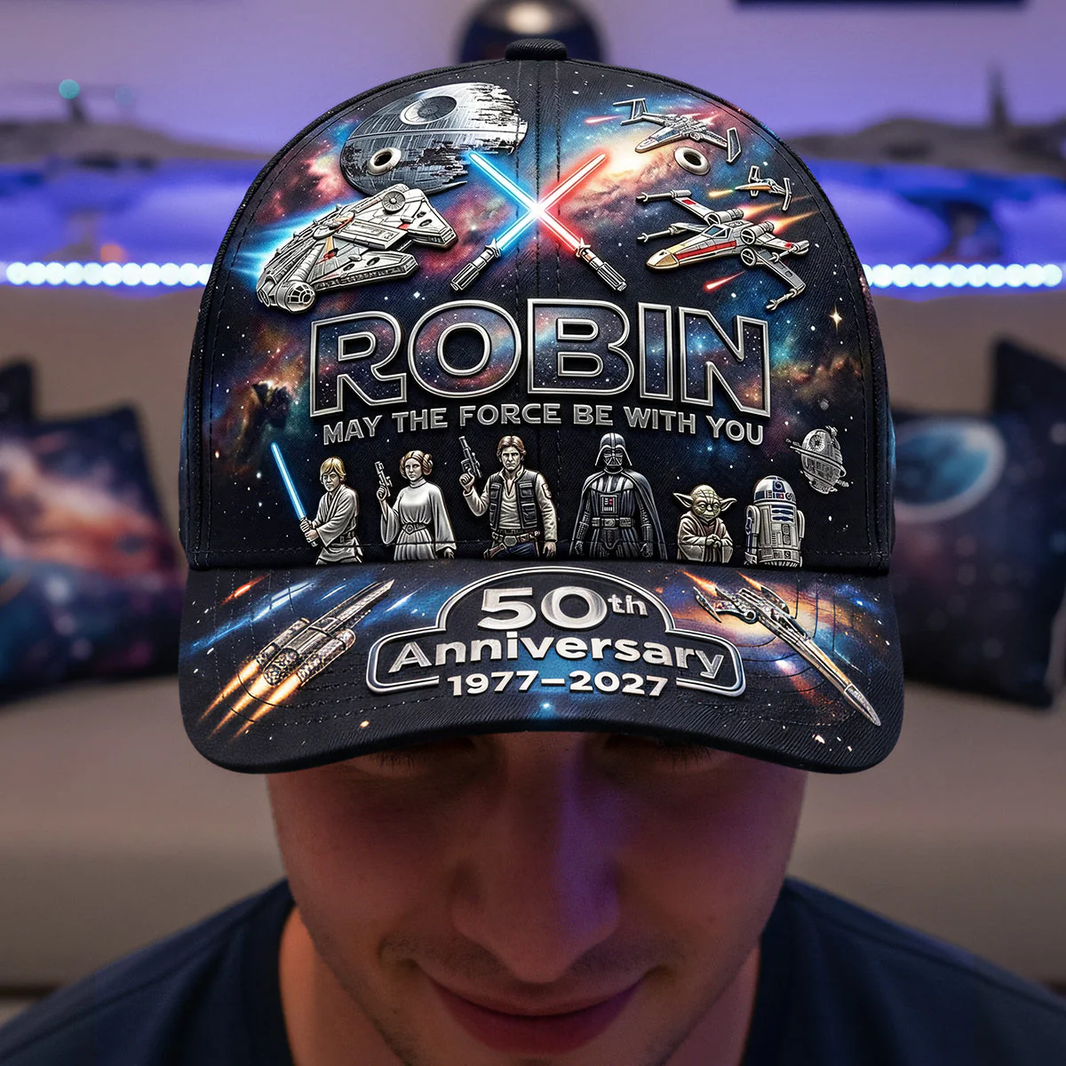 Stwa Galaxy Star 50th Anniversary - Personalized Classic Cap - Gift For Movie Fans NL122 - Image 2