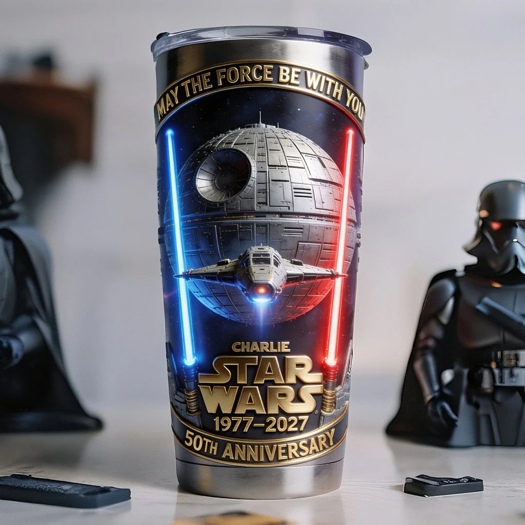Stwa Galaxy Star 50th Anniversary - Personalized Tumbler - Gift For Movie Fans NL122 - Image 2