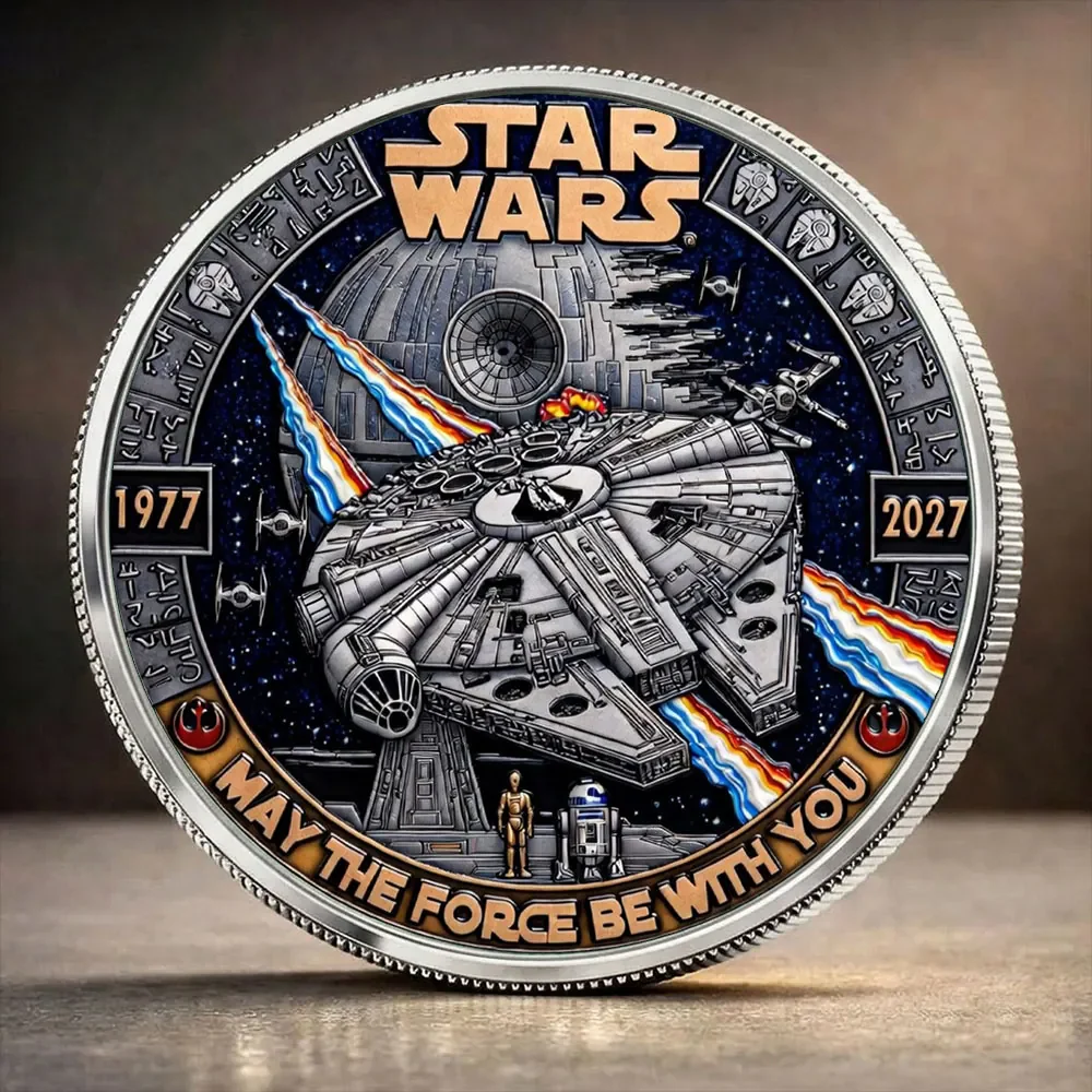 Stwa Galaxy Star Celebrate 50th Anniversary - Personalized Commemorative Coin - Gift For Movie Fans HH01 - Image 2