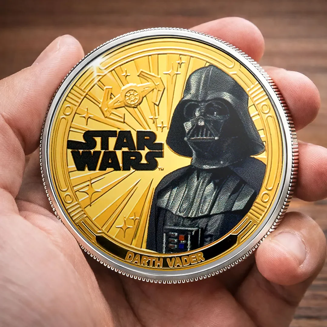 Stwa Galaxy Star Dark Side - Personalized Commemorative Coin - Gift For Movie Fans HH01 - Image 2