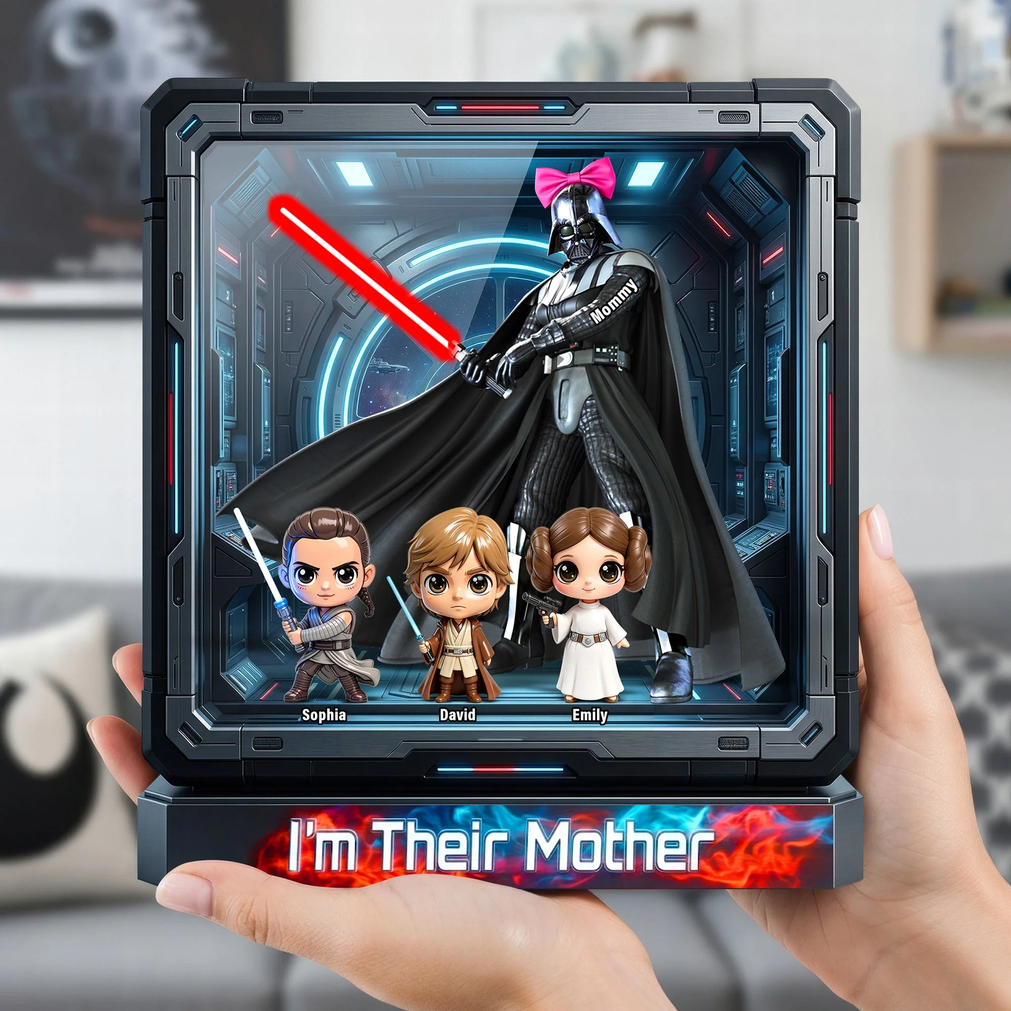 Stwa Galaxy Star I Am Their Mother - Personalized Acrylic Plaque - Gift For Mom, Movie Fans NL122 - Image 2