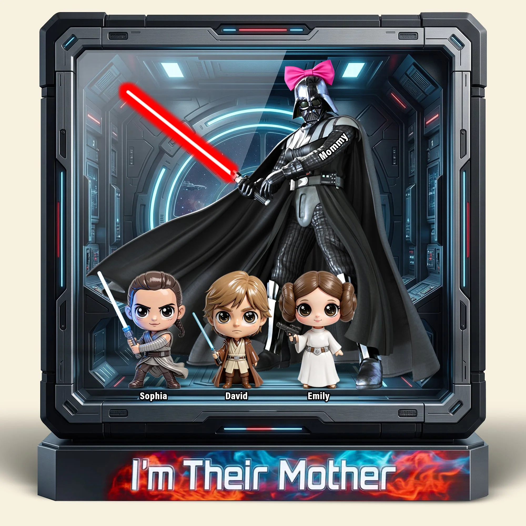 Stwa Galaxy Star I Am Their Mother - Personalized Acrylic Plaque - Gift For Mom, Movie Fans NL122 - Image 4