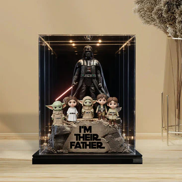 Stwa Galaxy Star I'm Their Father - Personalized Acrylic Plaque - Gift For Dad, Movie Fans - Image 3