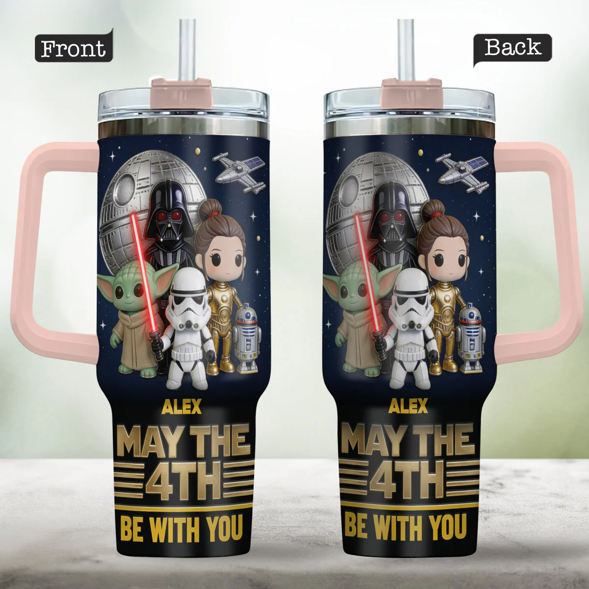 Stwa Galaxy Star May The 4th Be With You - Personalized Tumbler - Gift For Movie Fans NL122 - Image 2