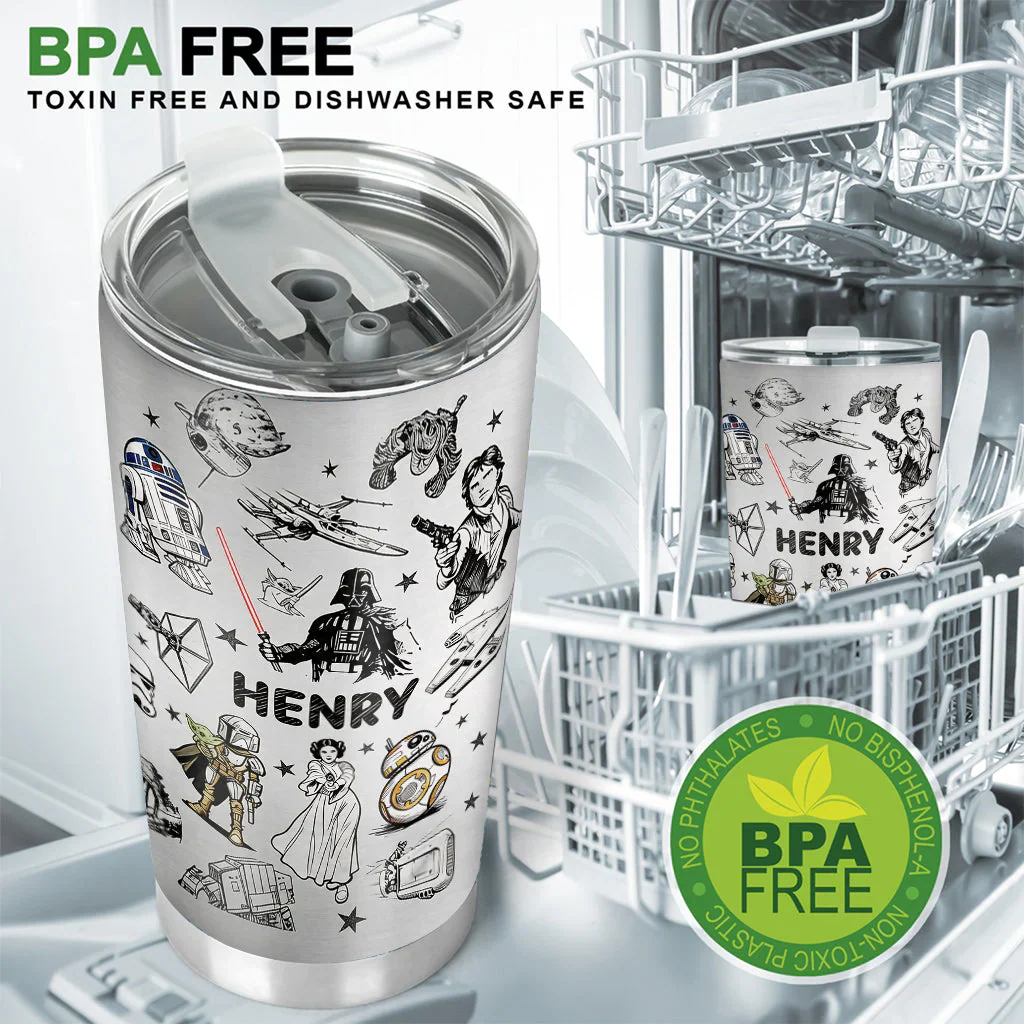 Stwa Galaxy Star May The Force Be With You - Personalized Tumbler - Gift For Movie Fans - Image 5