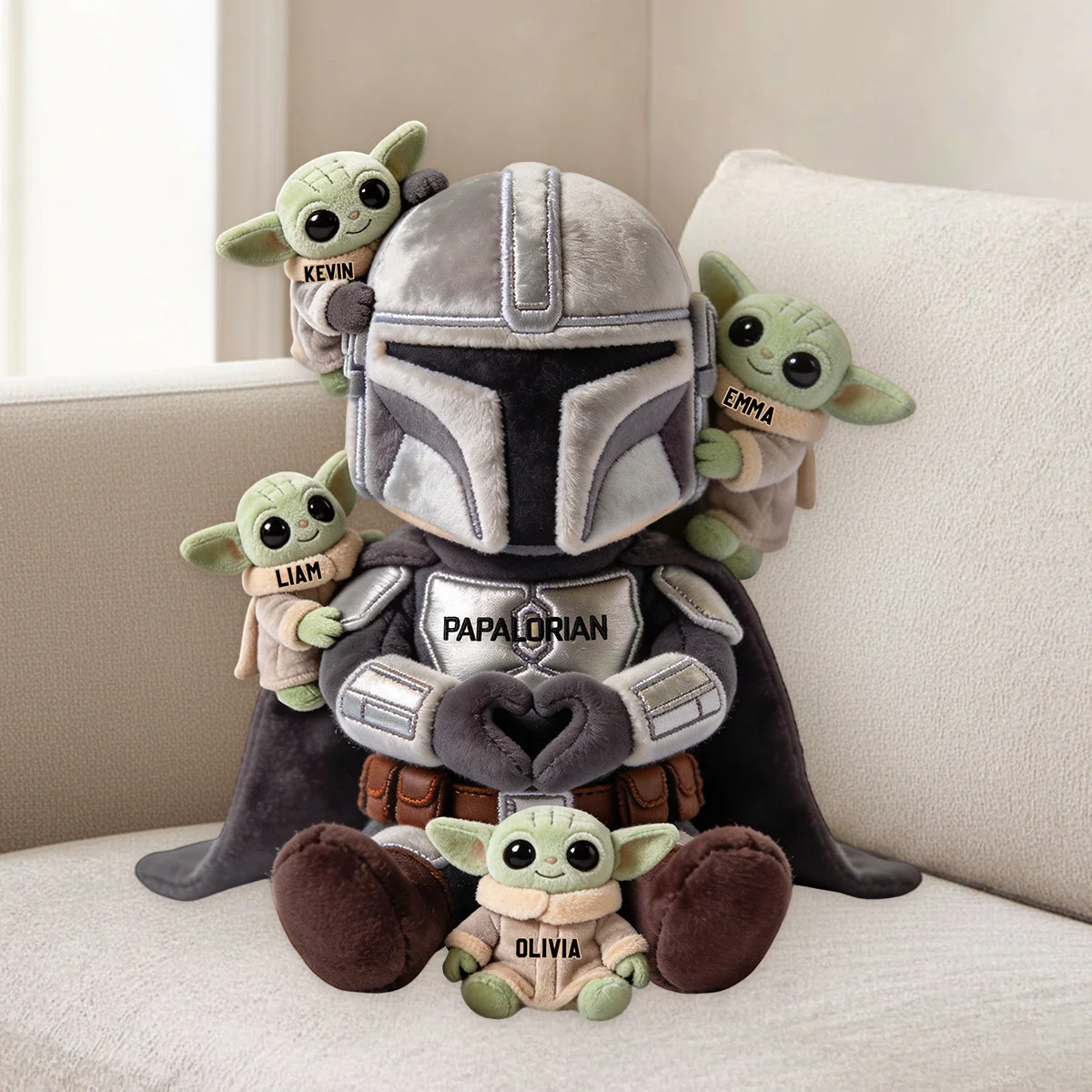 Stwa Galaxy Star Papalorian This Is The Way - Personalized Custom Shaped Pillow - Gift For Father's Day - Image 2
