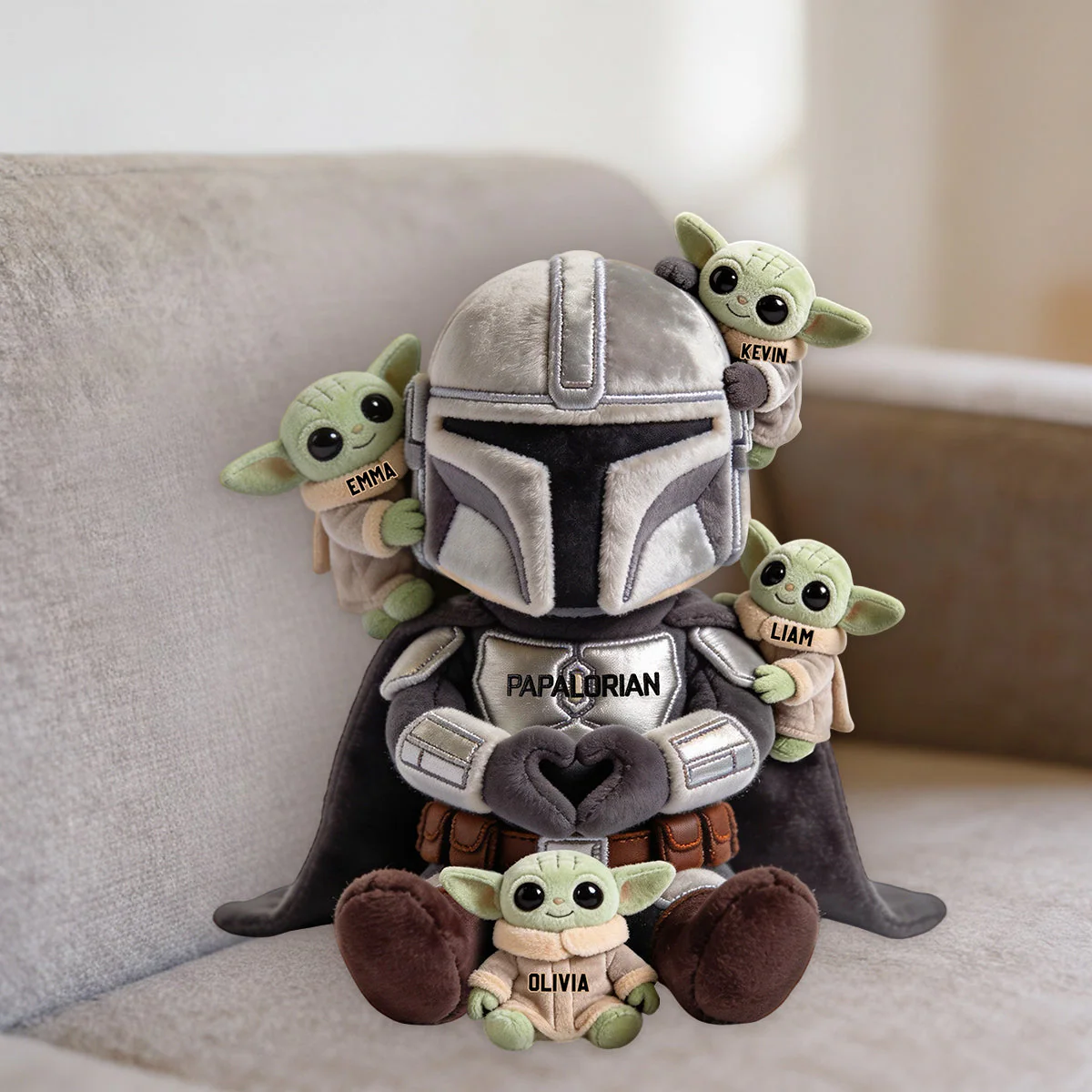 Stwa Galaxy Star Papalorian This Is The Way - Personalized Custom Shaped Pillow - Gift For Father's Day - Image 4