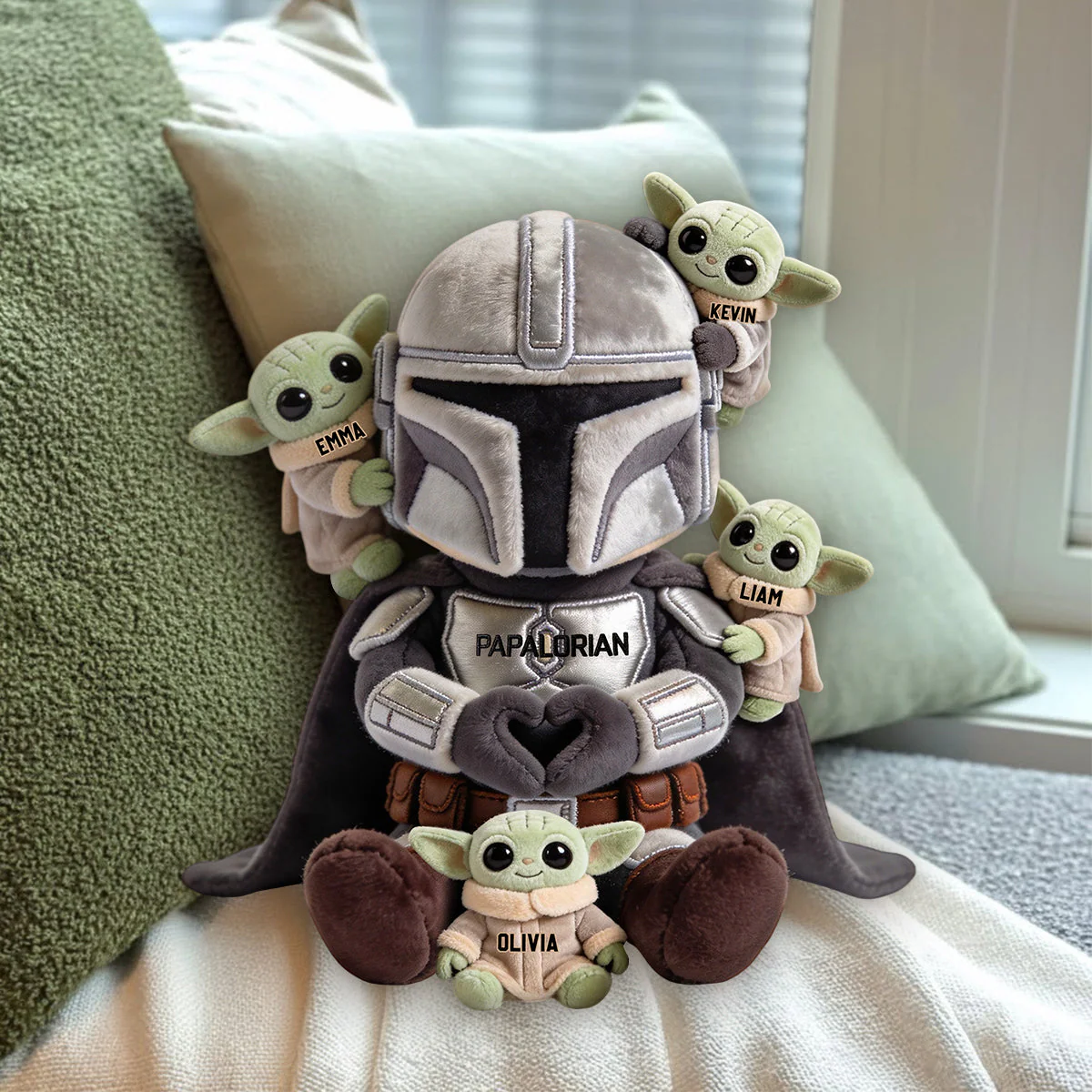 Stwa Galaxy Star Papalorian This Is The Way - Personalized Custom Shaped Pillow - Gift For Father's Day - Image 7