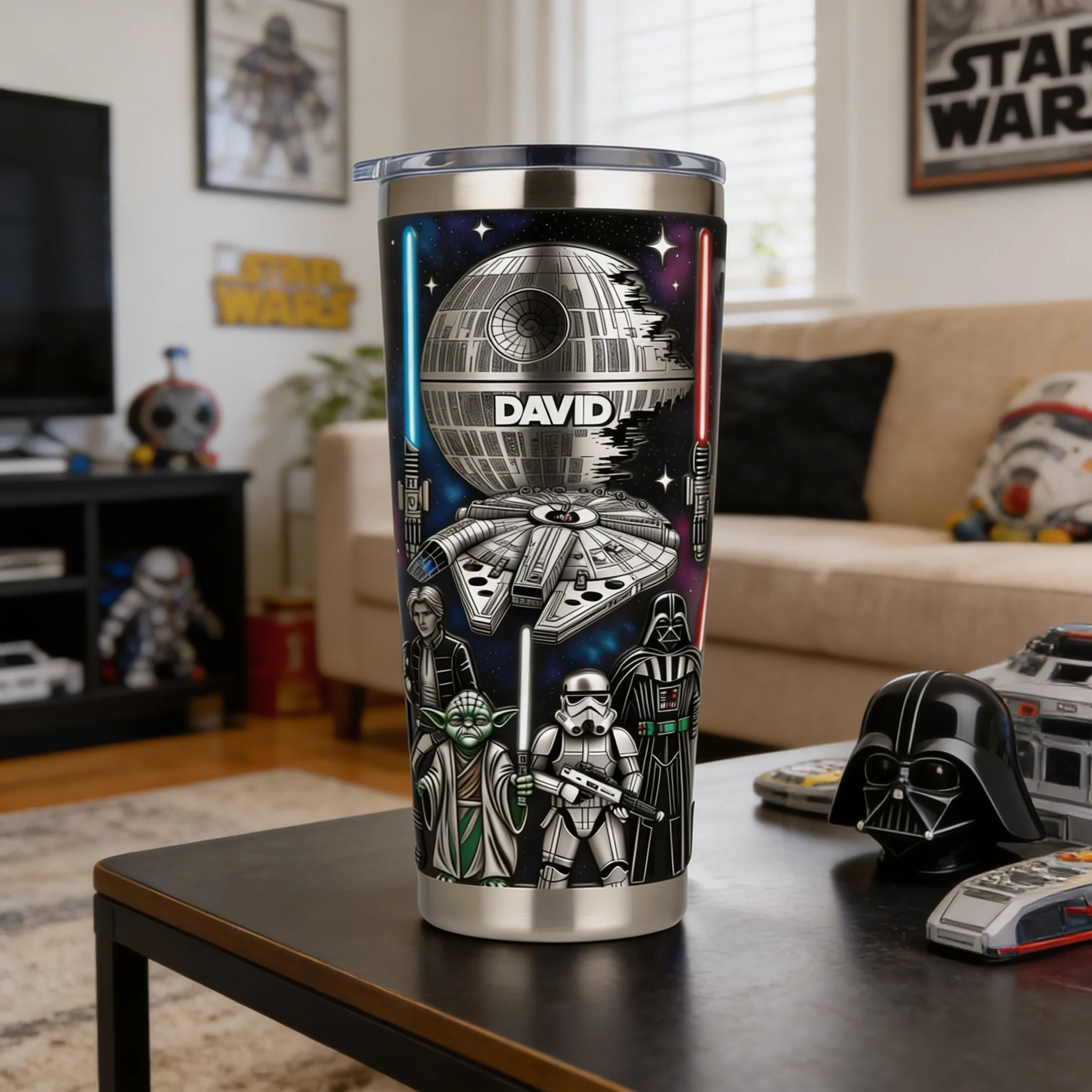 Stwa Galaxy Star Space Warrior - Personalizied Tumbler - Gift For Movie Fans NL122