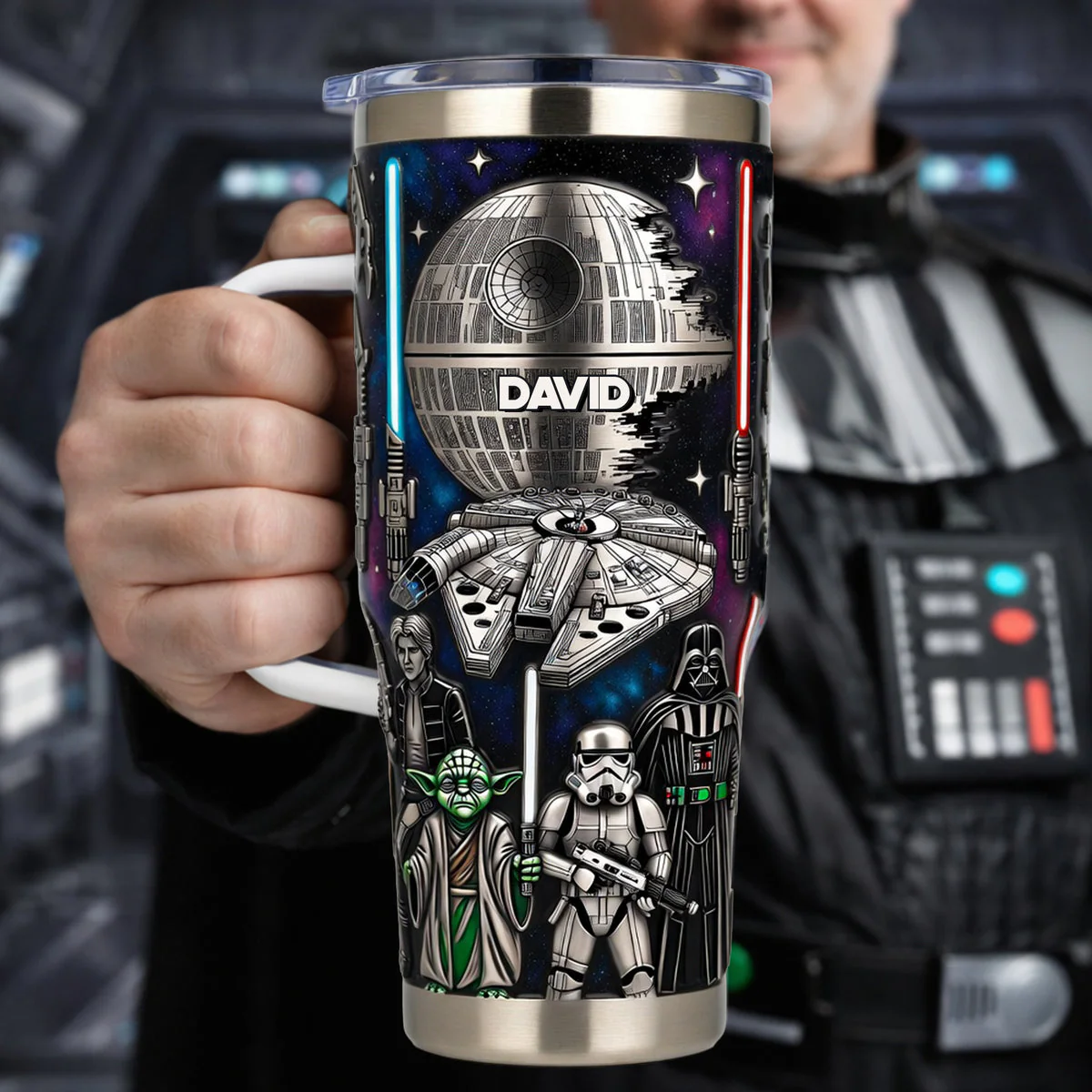 Stwa Galaxy Star Space Warrior - Personalizied Tumbler - Gift For Movie Fans NL122 - Image 2