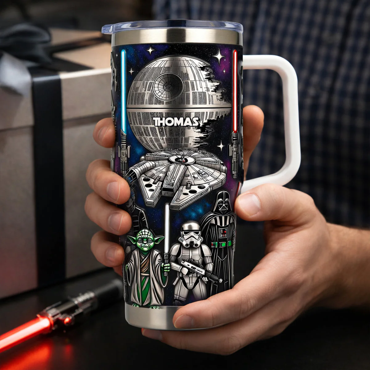 Stwa Galaxy Star Space Warrior - Personalizied Tumbler - Gift For Movie Fans NL122 - Image 3