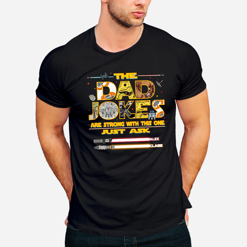 Stwa Galaxy Star The Dad Jokes - Personalized All Over Shirt - Gift For Father's Day - Image 2