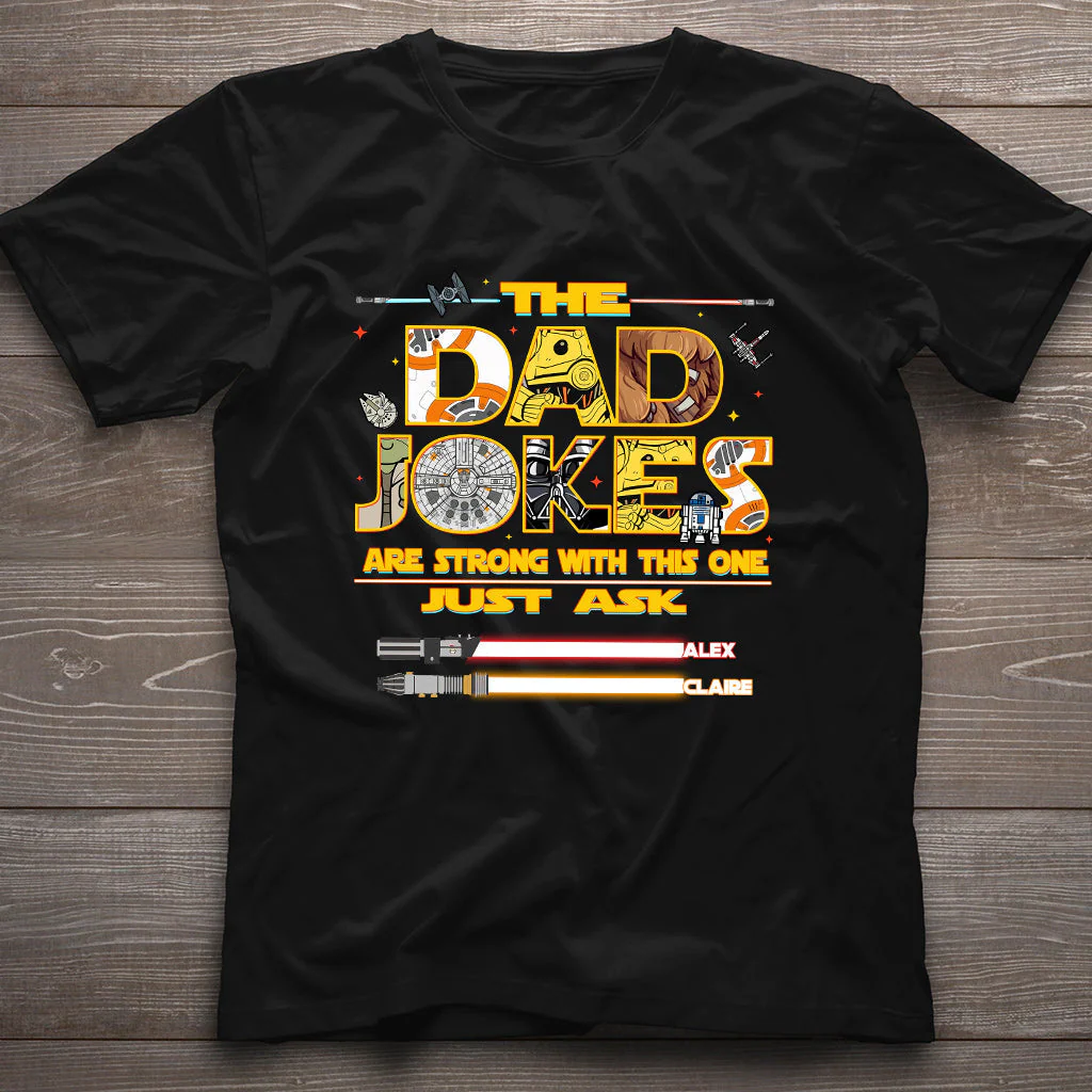 Stwa Galaxy Star The Dad Jokes - Personalized All Over Shirt - Gift For Father's Day - Image 3
