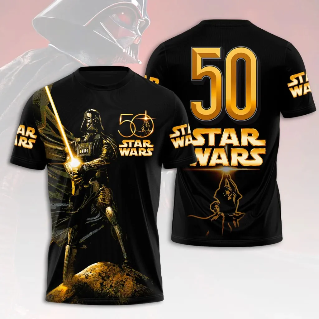 Stwa Galazy Star Celebrating 50th Anniversary - Personalized All Over Shirt - Gift For Movie Fans NL122 - Image 9